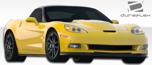 Duraflex ZR Edition Side Skirts for 2005-2013 Chevrolet Corvette C6 - 2-Piece Body Kit - Enhances Aerodynamics & Sporty Look for Street or Track Racing