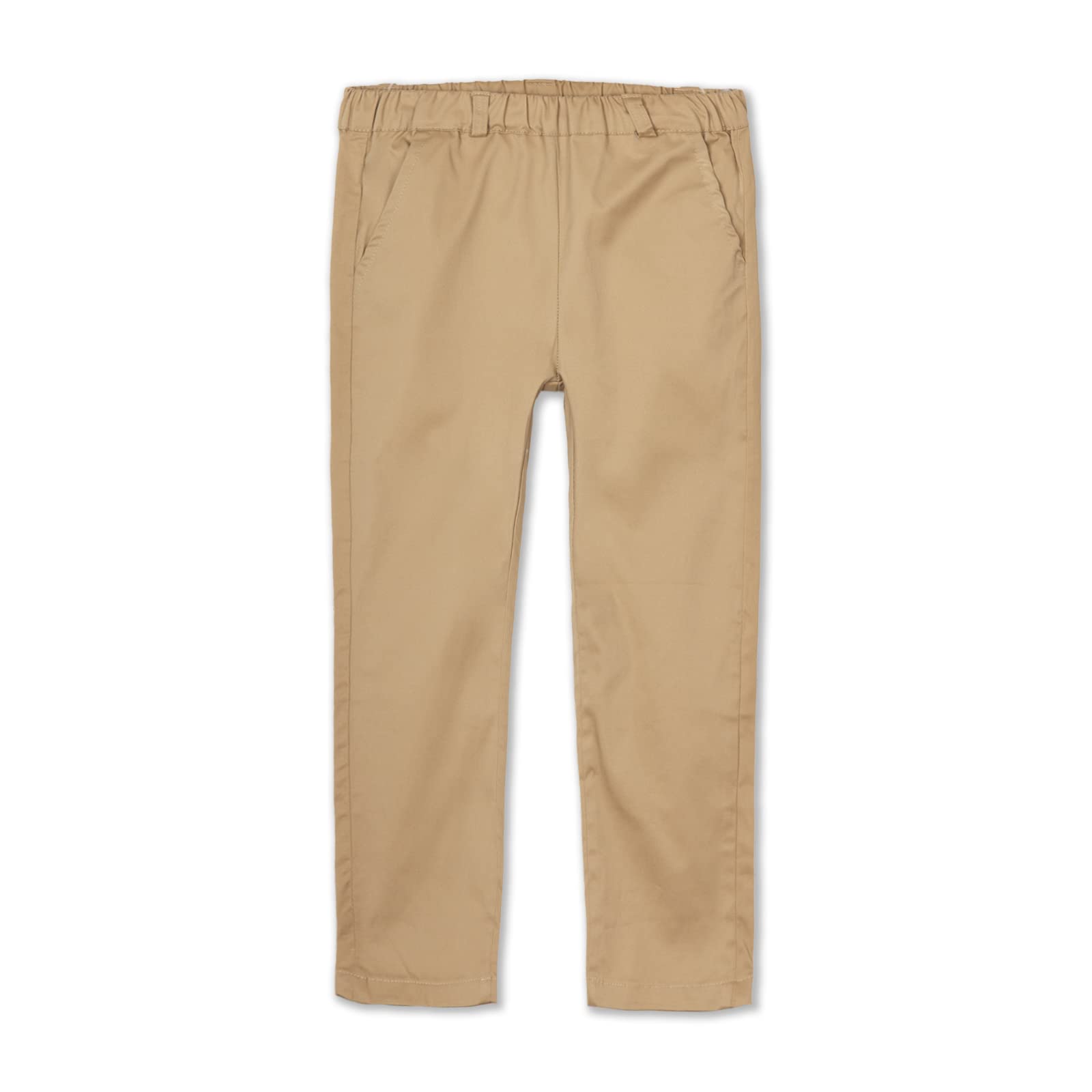LittleSpring Boys School Pants - Elastic Waist for Comfort & Play