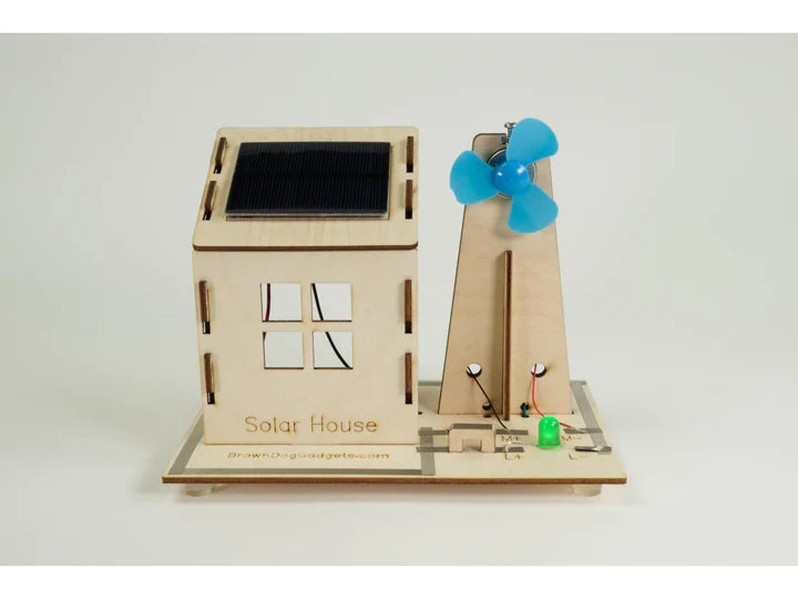 Solar House Kit for Kids - DIY Educational STEM Toy with Solar Panels - Perfect for Science Projects, Classroom Learning & Outdoor Exploration