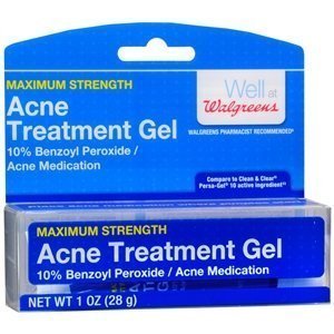 Walgreens Acne Treatment Gel - 1 oz | Fast-Acting Benzoyl Peroxide Formula for Clear Skin | Perfect for Teen & Adult Acne Care