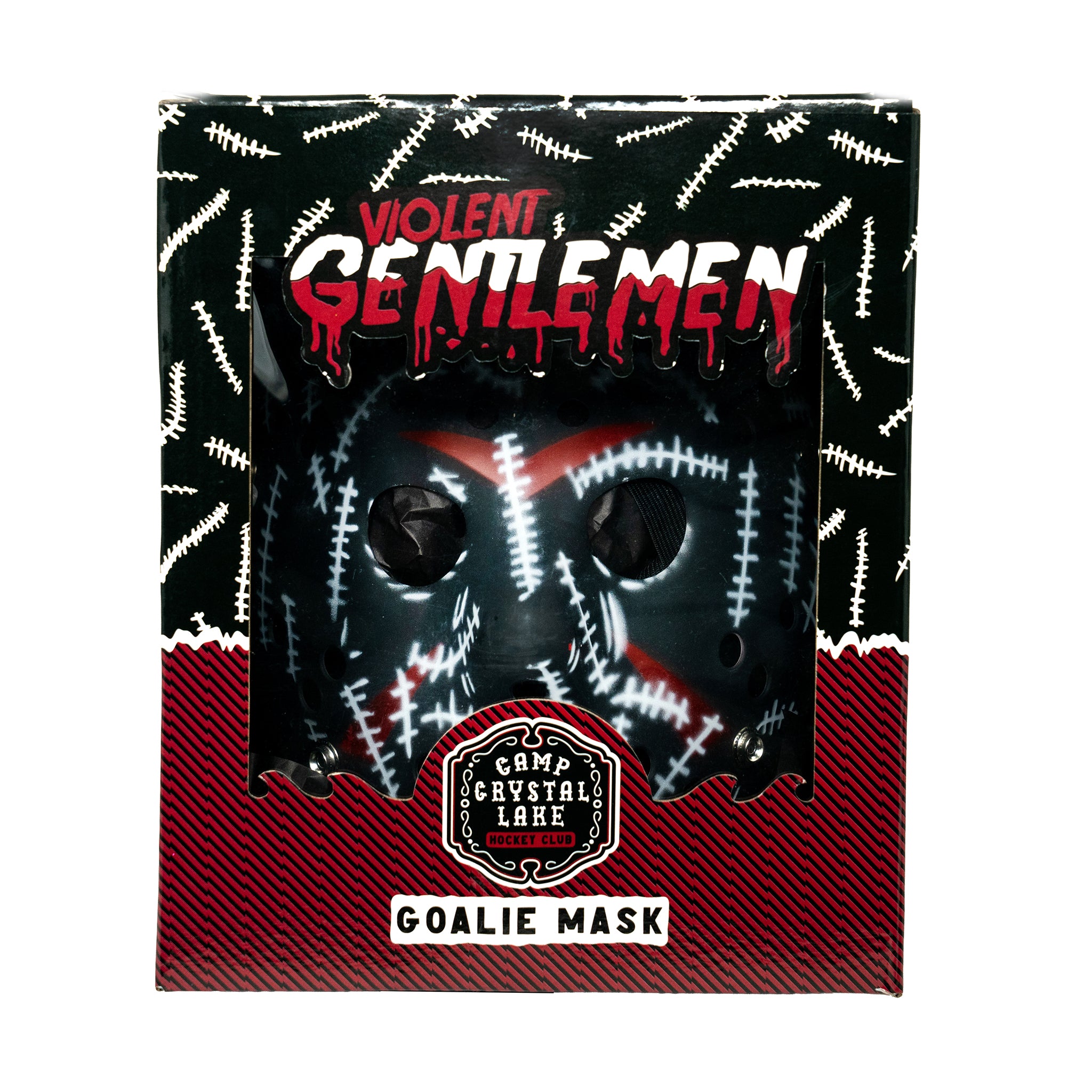 Camp Crystal Lake Hockey Goalie Mask - Official Jason Voorhees Inspired Goalie Mask for Halloween Cosplay & Horror Fans