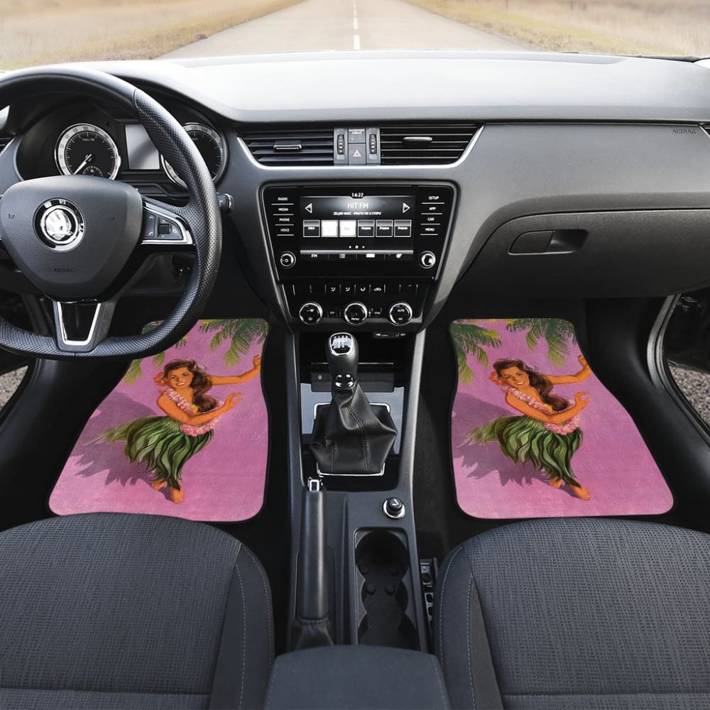 Premium Aloha Print Car Floor Mats - Non-Slip, Durable & Custom Fit for All Vehicles - Perfect Gift for Car Enthusiasts & Beach Lovers - Great for Road Trips, Daily Commutes & Tropical-Themed Car Decor