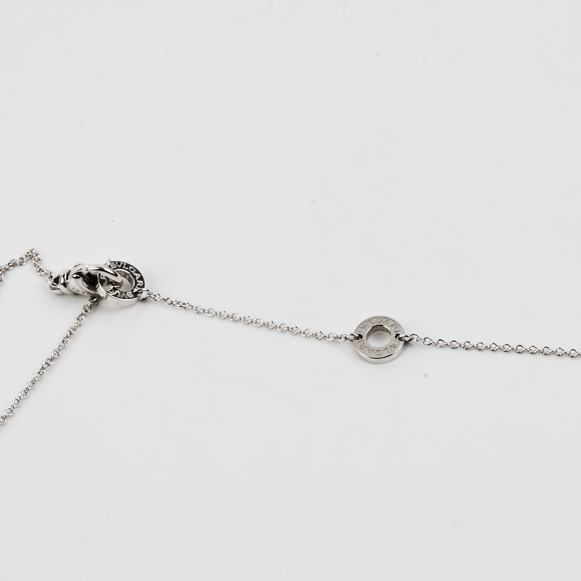 Bvlgari White Gold Corona Necklace for Women - Luxury Italian Jewelry Gift for Anniversary, Wedding & Special Occasions