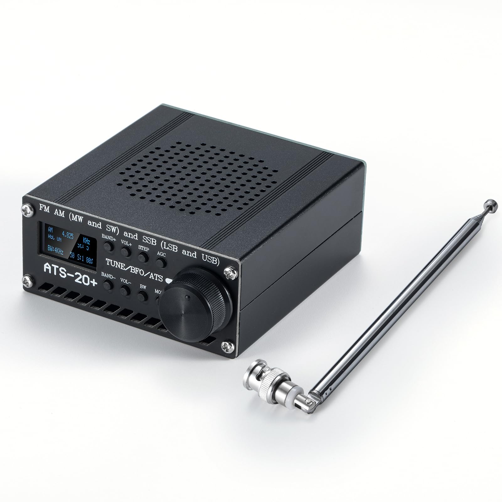 GOOZEEZOO Si4732 ATS-20+ Portable Shortwave Radio Receiver - FM AM MW SW LW SSB LSB USB Full Band with Big Speaker for Best Reception | Ideal for Travel, Emergency, Outdoor Adventures & Radio Enthusiasts