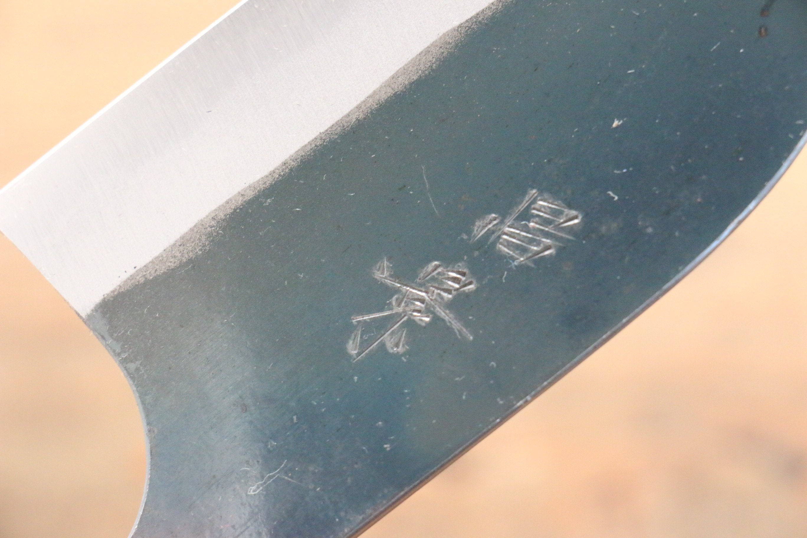 Masakage Mizu Blue Steel No.2 Kamagata Utility Knife 115mm - Japanese Black Finished Blade with American Cherry Wood Handle - Perfect for Sushi, Meat Slicing & Precision Kitchen Tasks
