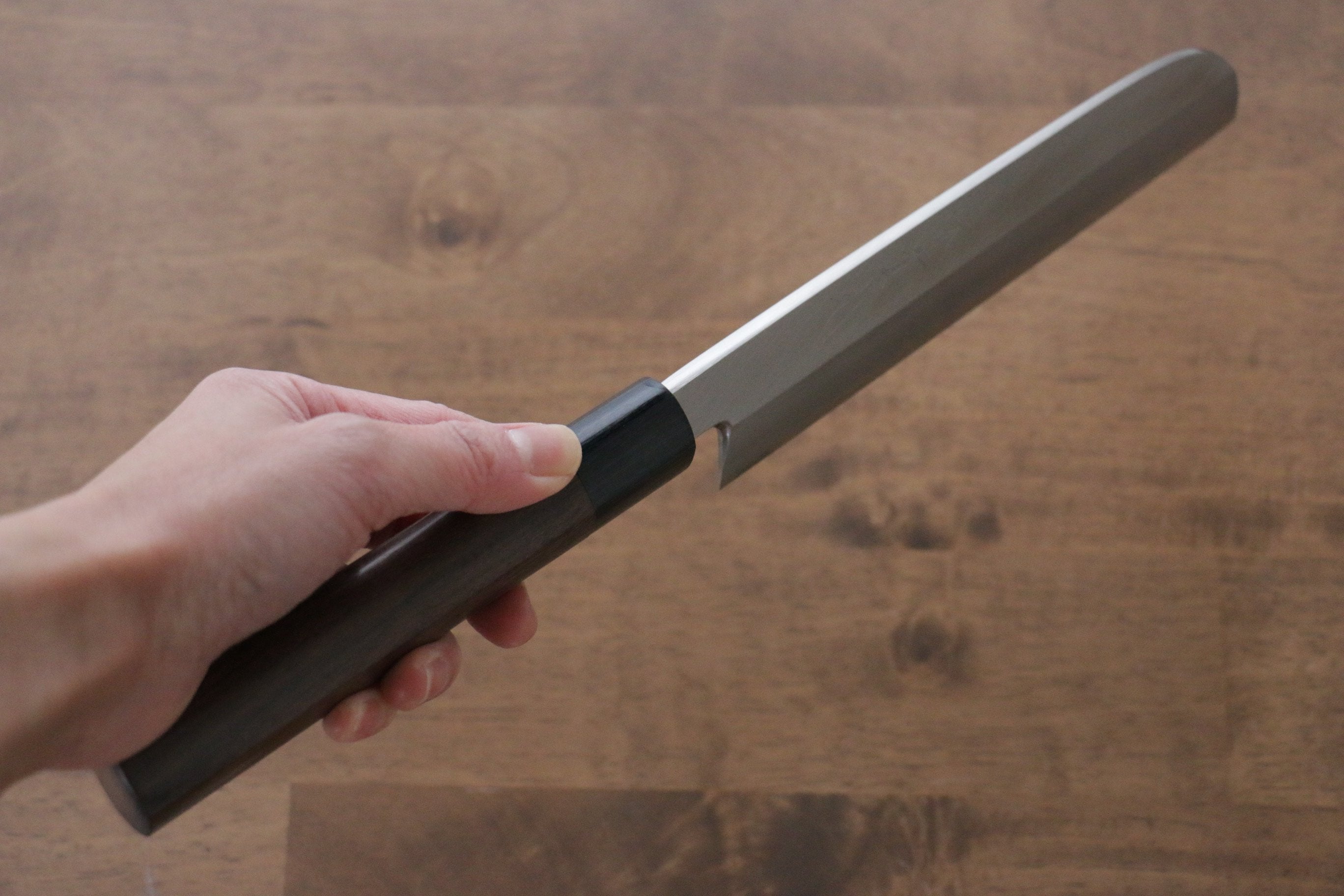 Premium Jikko Silver Steel No.3 Kamagata Usuba Japanese Chef Knife 195mm with Shitan Handle - Perfect for Sushi, Vegetables & Precision Cutting