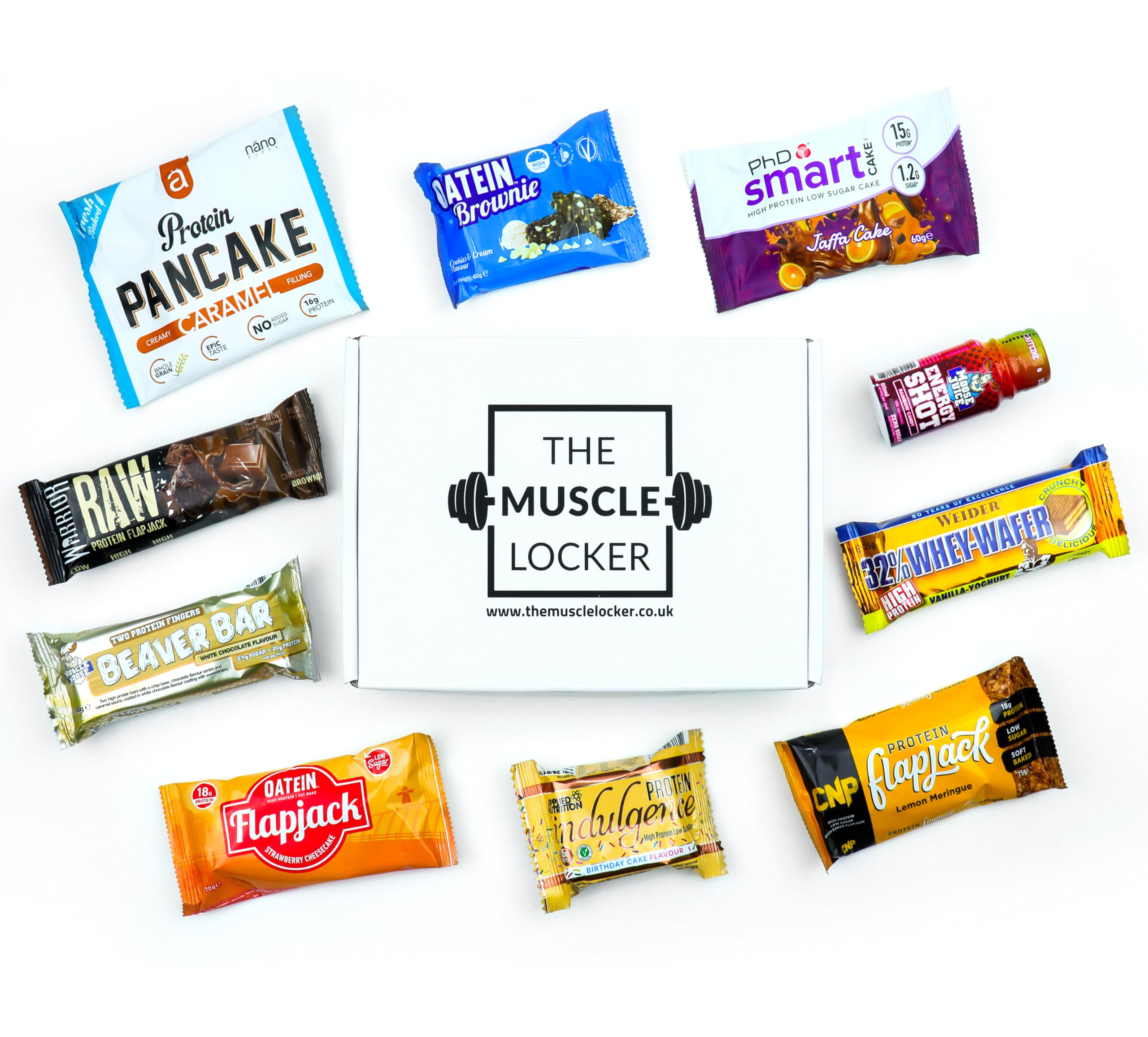 Muscle Locker Protein Snack Box - High Protein Gift Hamper with Energy Bars & Healthy Snacks for Gym Lovers | Perfect Fitness Gift for Men & Women | Post-Workout Recovery & On-The-Go Nutrition