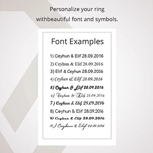 Rose Gold & Silver Matching Wedding Ring Set for Couples - Personalized Engraved Bands for Engagement, Anniversary & Bridal Jewelry Gifts