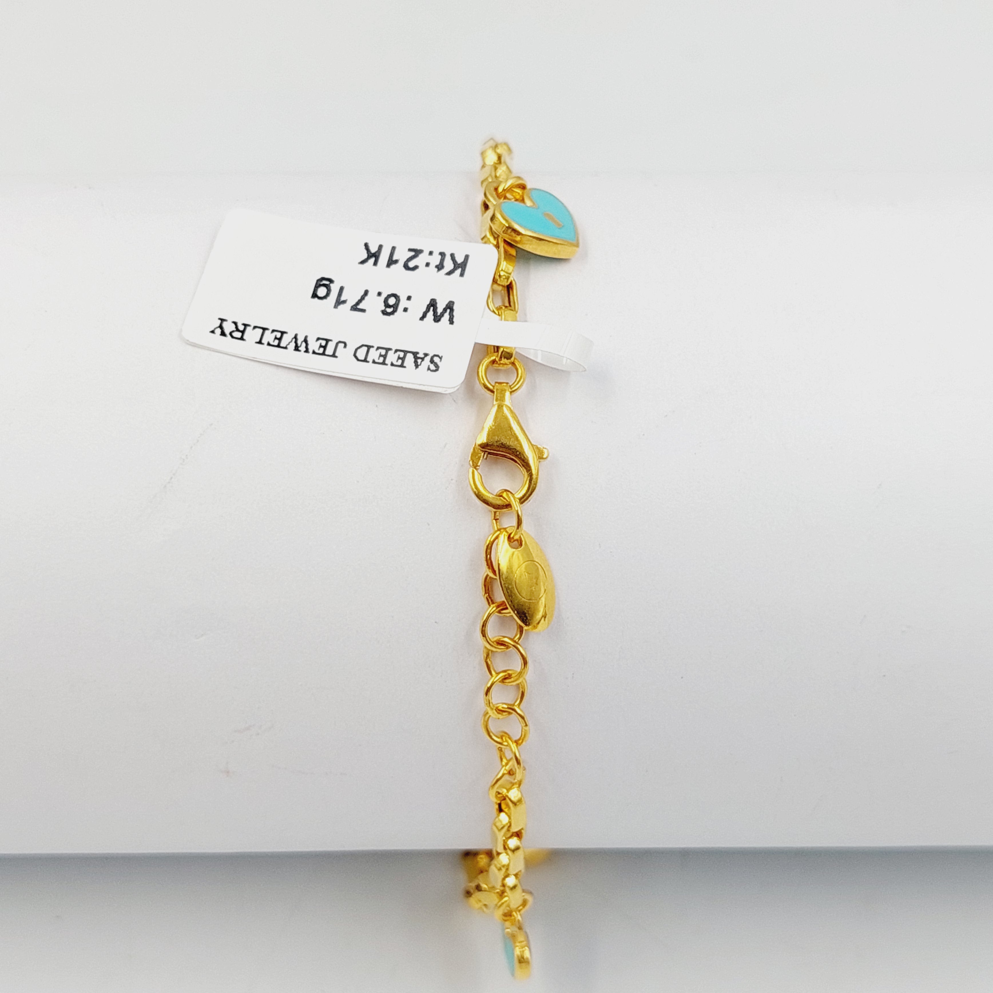 Enameled & Zircon Studded Dandash Bracelet for Women - Elegant Fashion Jewelry Gift for Party, Wedding & Special Occasions