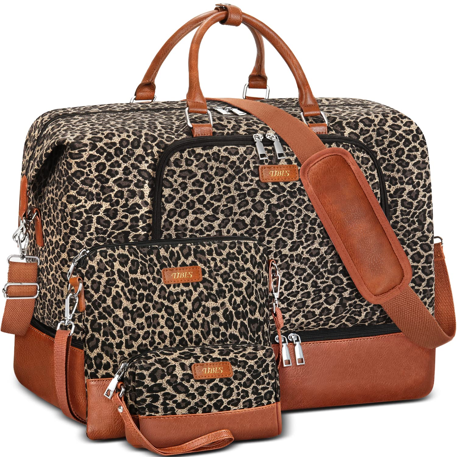 Stylish Women's Travel Weekender Bag with Shoe Compartment - Large 21