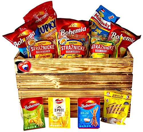 Czech Party Snack Set - Authentic Czech Republic Potato Crisps & Salty Snacks for Parties, Gatherings & Game Nights