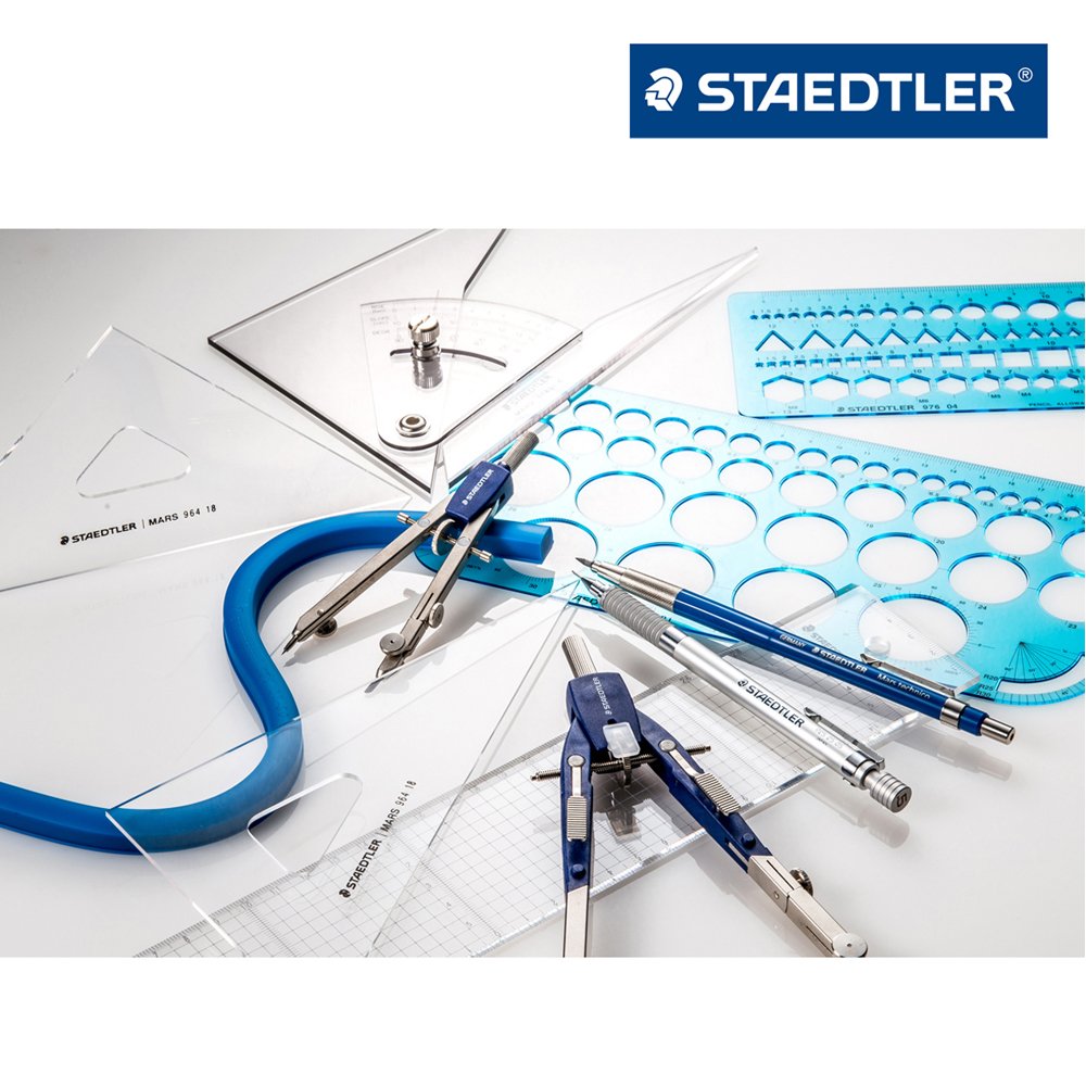 STAEDTLER 982 25-6 Katakana Alphanumeric Template Ruler 0.5mm for Mechanical Pencils - Precision Drafting & Japanese Lettering Tool for Architects, Engineers & Artists (1 Piece)