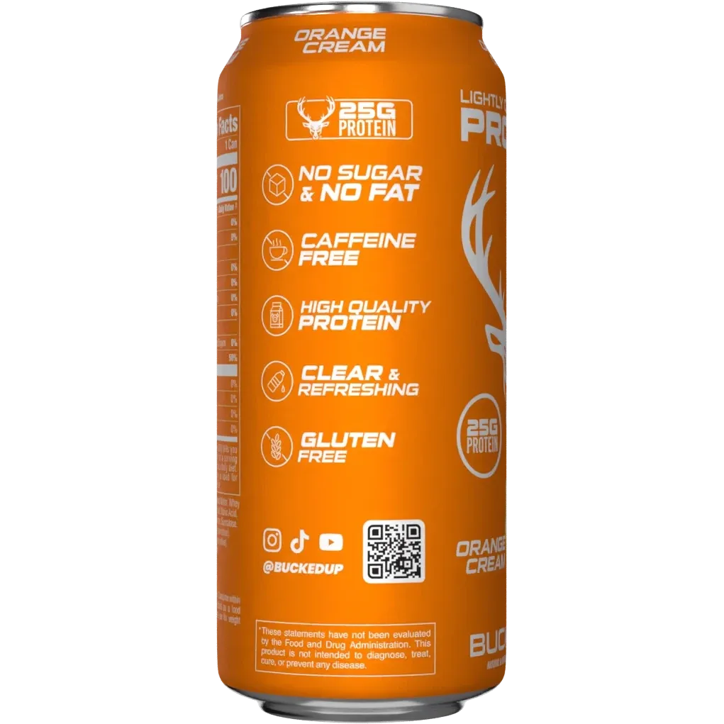 Bucked Up Lightly Carbonated Protein Drink - Ready-to-Drink (RTD) Protein Shake for Muscle Recovery & Energy Boost - Perfect for Post-Workout, Gym & Active Lifestyle