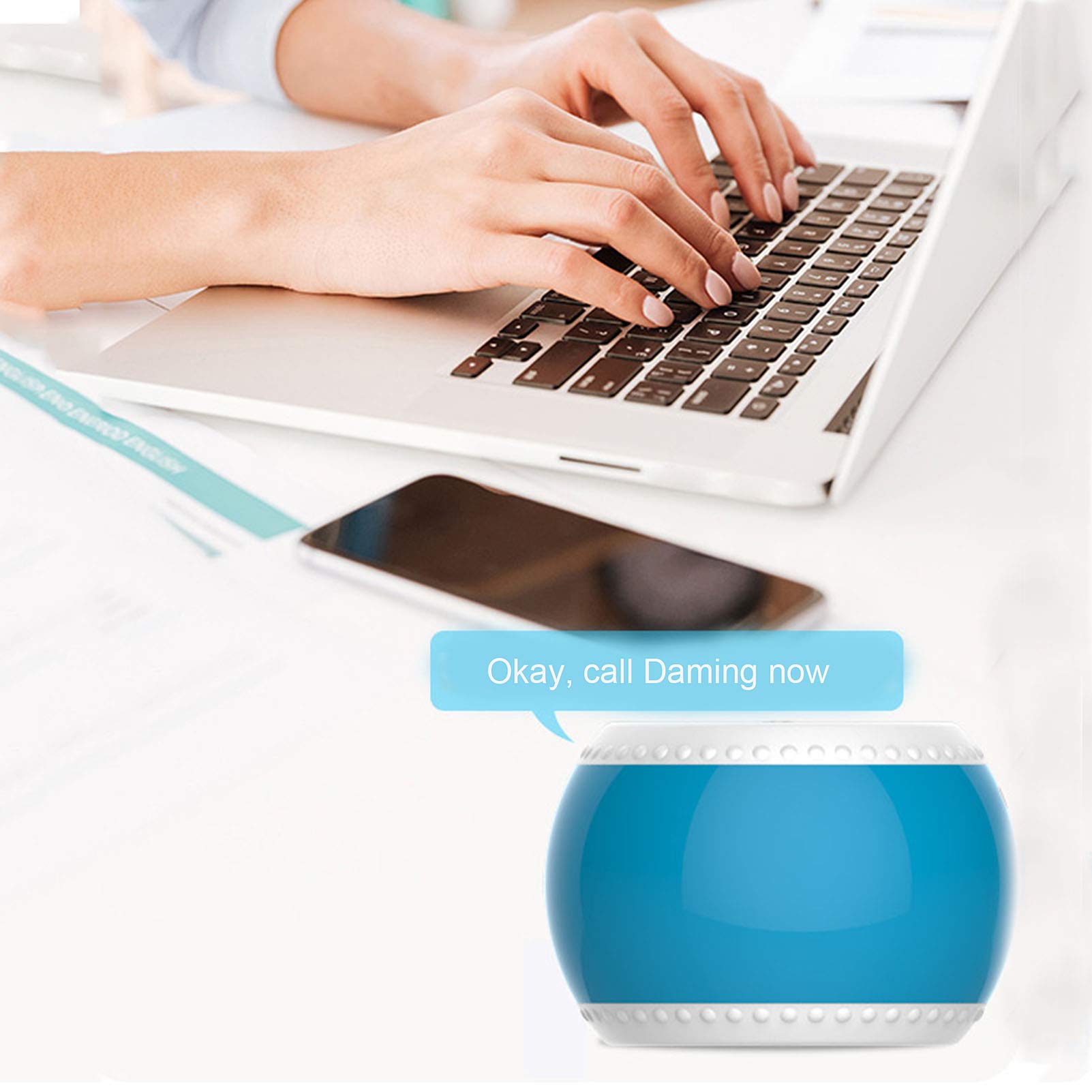 NOALED Wireless Mini Bluetooth Speaker - Portable HD Sound with Deep Bass, Built-in Mic, AUX Input, 6-Hour Playtime, Lanyard Included | Perfect for Travel, Outdoor Sports, Home Parties & Office Use