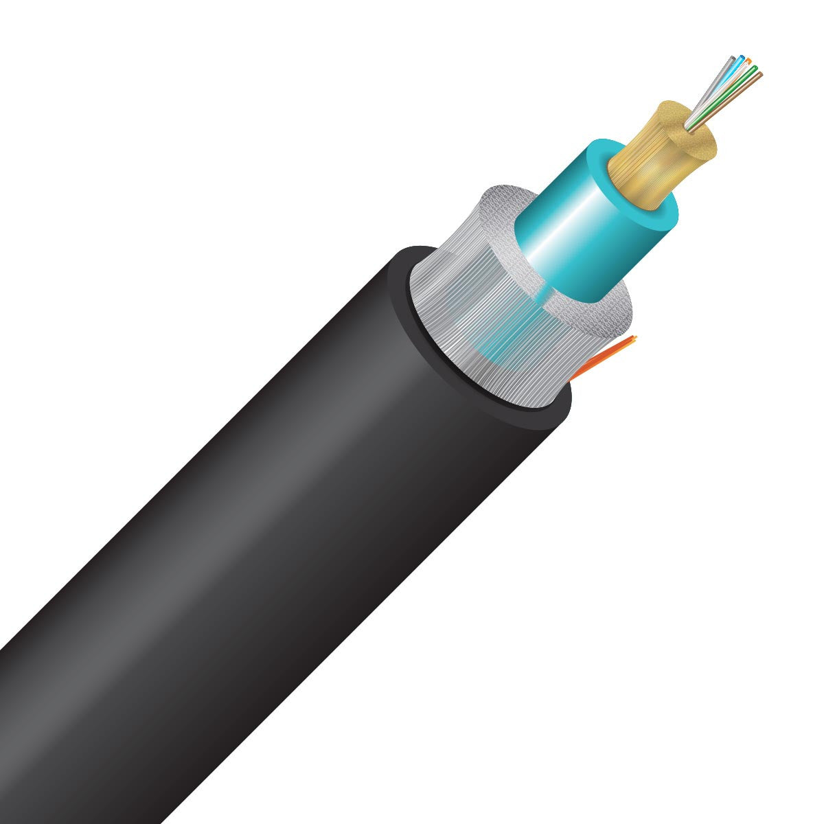 Cleerline SSF™ 2 Strand OM3 Rugged Micro Distribution Fiber Optic Cable - 1000ft Spool for Indoor/Outdoor Use [2RMD50125OM3R] | Ideal for Data Centers, Security Systems & Network Installations