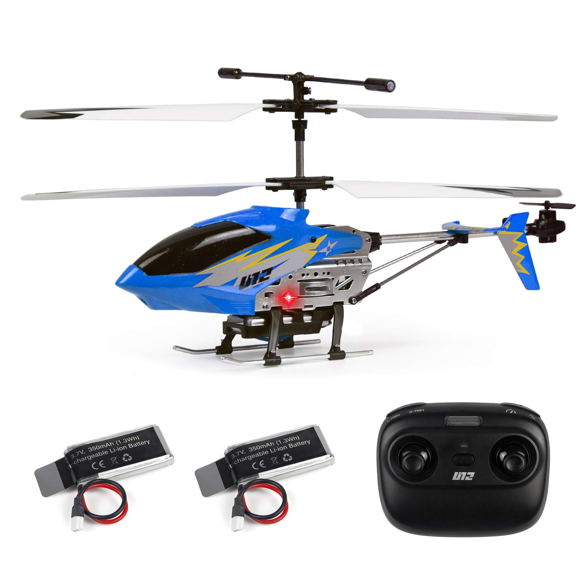 Cheerwing U12 Mini RC Helicopter with Altitude Hold - Remote Control Drone for Adults & Kids, One Key Takeoff/Landing, 2 Batteries - Perfect for Indoor Flying, Birthday Gifts & STEM Learning