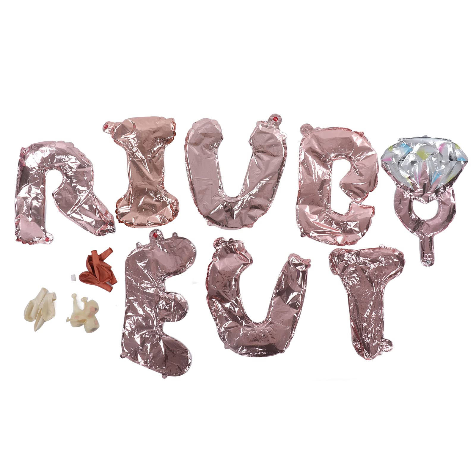 Rose Gold Balloons for 1st Birthday Party Decorations - Easy to Assemble Latex Balloons for Anniversaries, Baby Showers & Special Celebrations - Perfect for Photo Backdrops, Ceiling Decor & Party Centerpieces