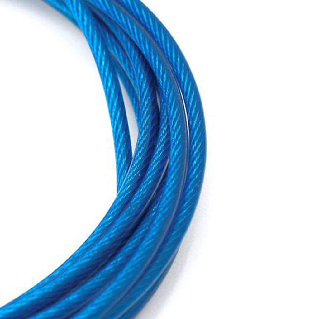 XM Fitness Aluminum Cable Speed Jump Rope - Blue | Adjustable for Boxing, CrossFit & Workouts | Ideal for Home Gym & Professional Training