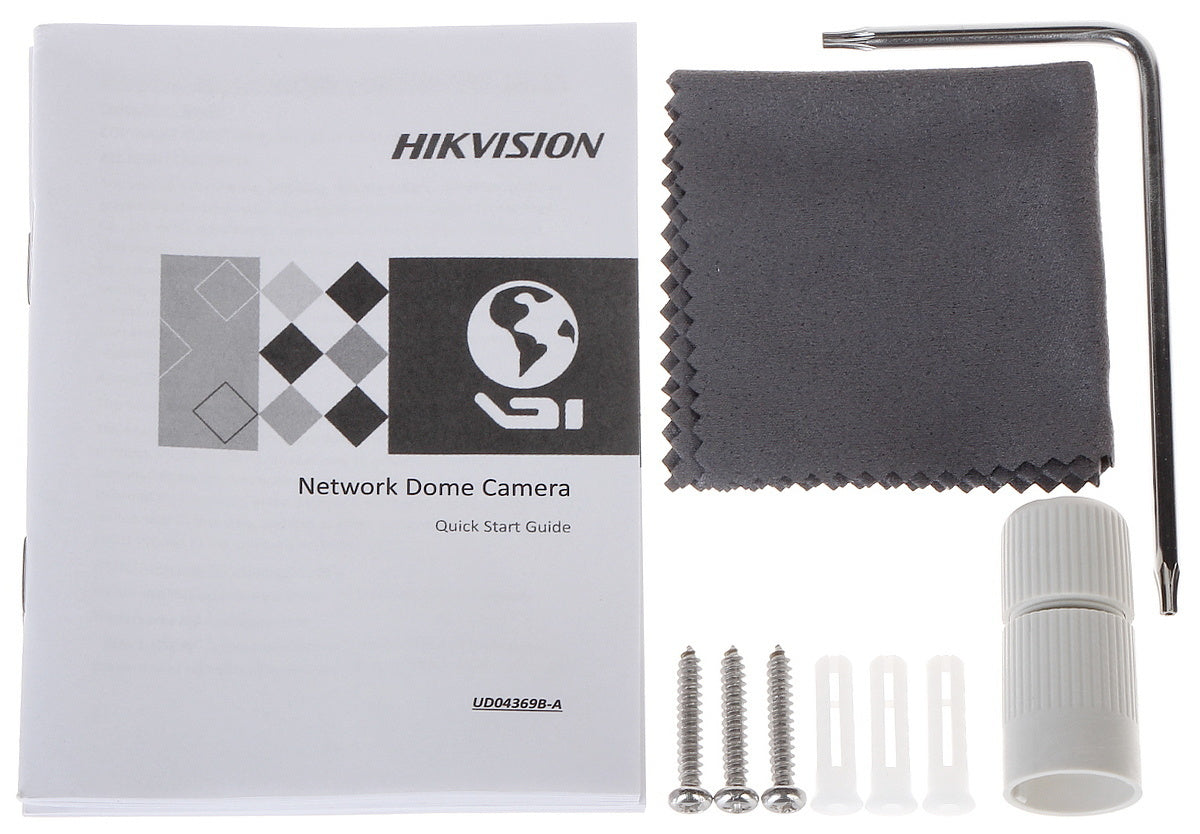 Hikvision DS-2CD2143G2-I 4MP Outdoor Dome Security Camera with IR Night Vision, PoE, SD Slot - Ideal for Home & Business Surveillance