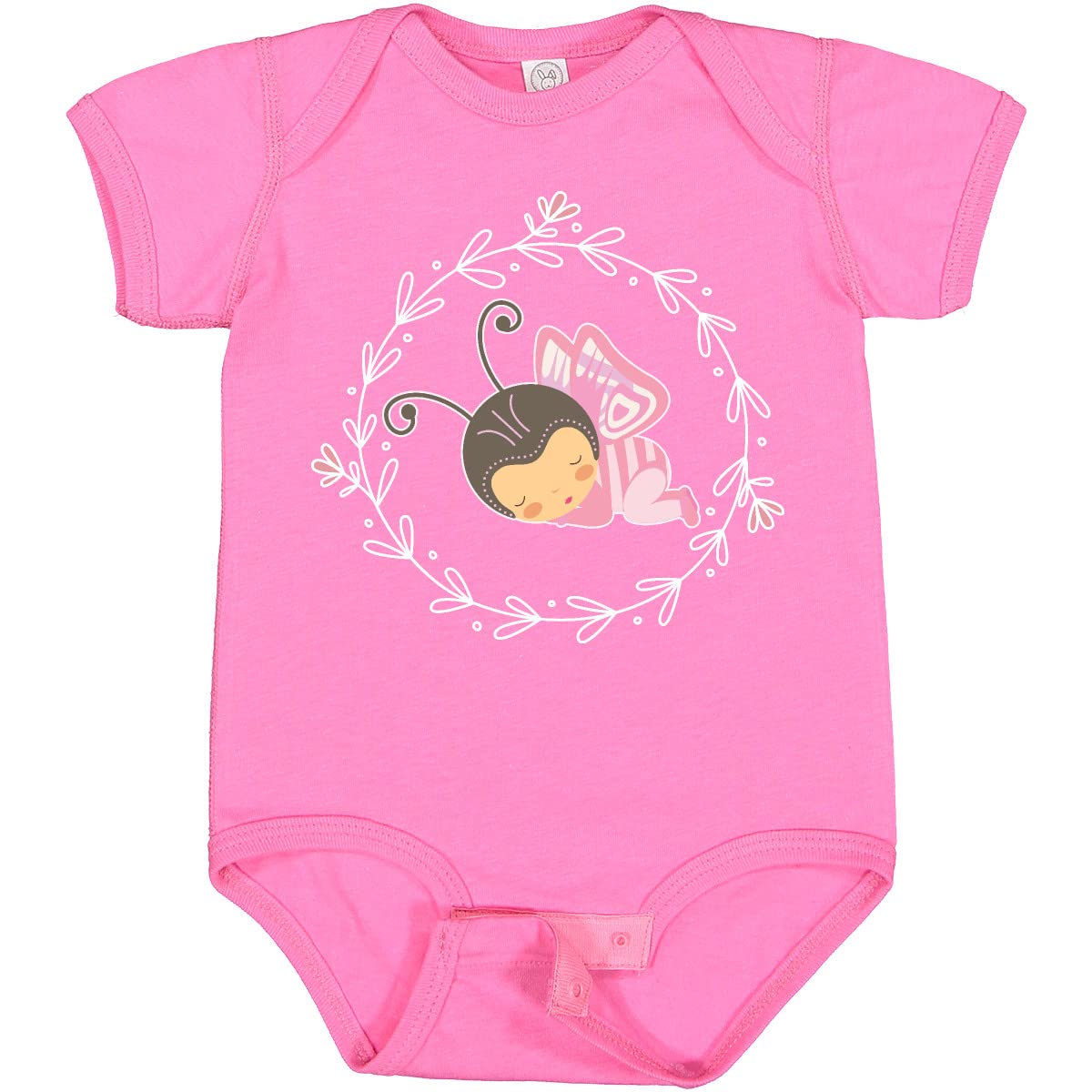 Inktastic Cute Butterfly Print Baby Bodysuit for Girls - Soft & Comfortable Onesie for Newborns, Infants & Toddlers - Perfect for Everyday Wear, Playdates & Photo Shoots