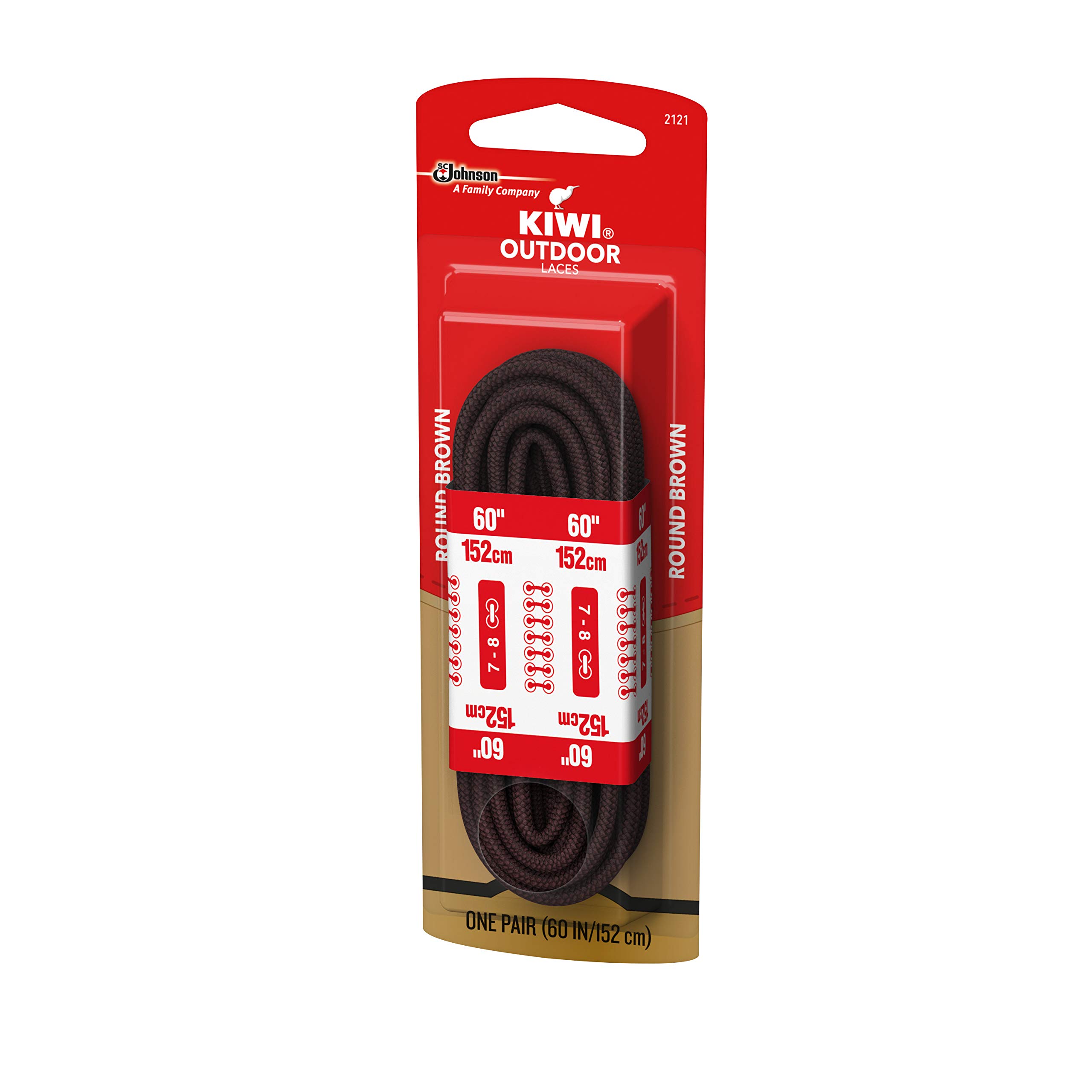 KIWI Outdoor Round Laces - Black/Sand 60