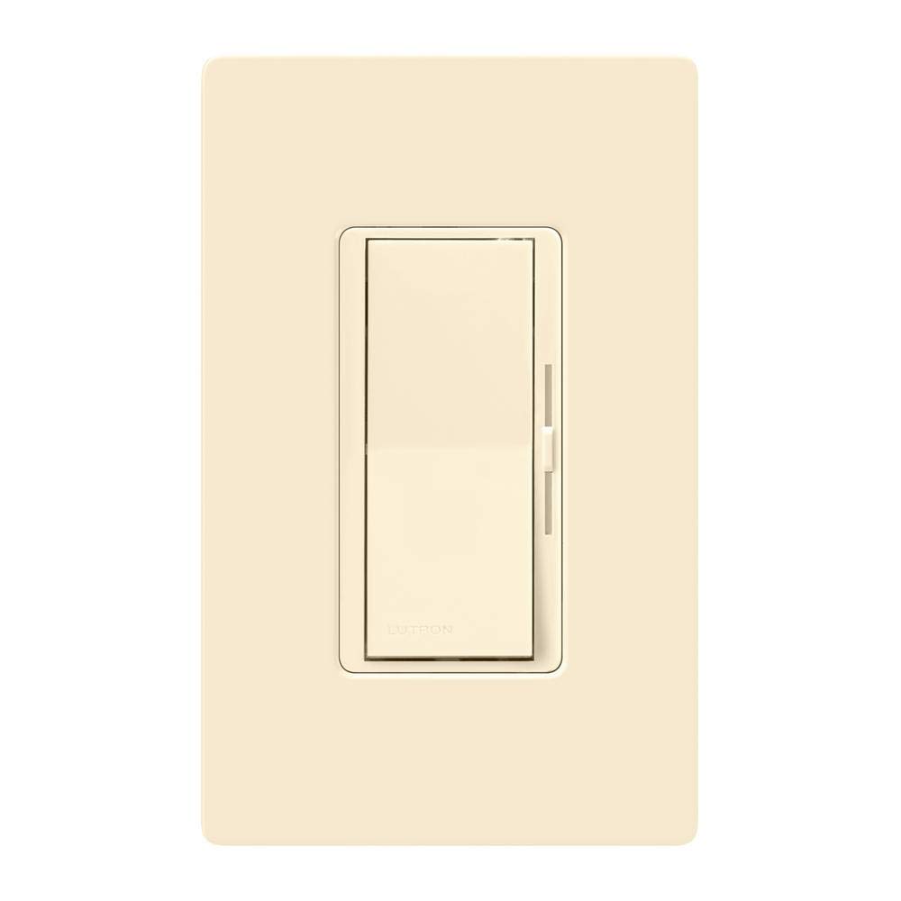 Lutron Diva LED+ Dimmer Switch for Dimmable LED, Halogen & Incandescent Bulbs with Wall Plate - 150W/Single-Pole or 3-Way (DVWCL-153PH-LA, Light Almond) - Perfect for Living Room, Bedroom & Home Lighting Control