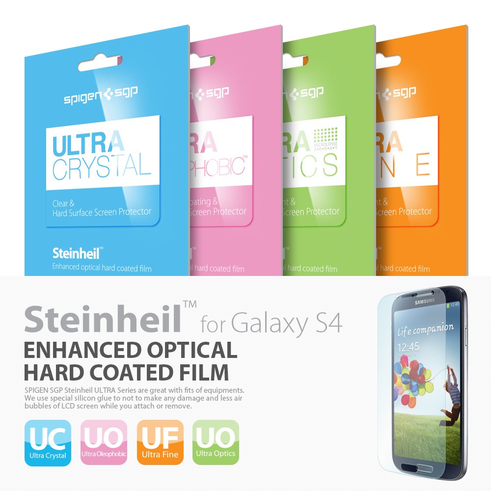 Spigen Crystal Clear Screen Protector for Galaxy S4 - Scratch Protection
