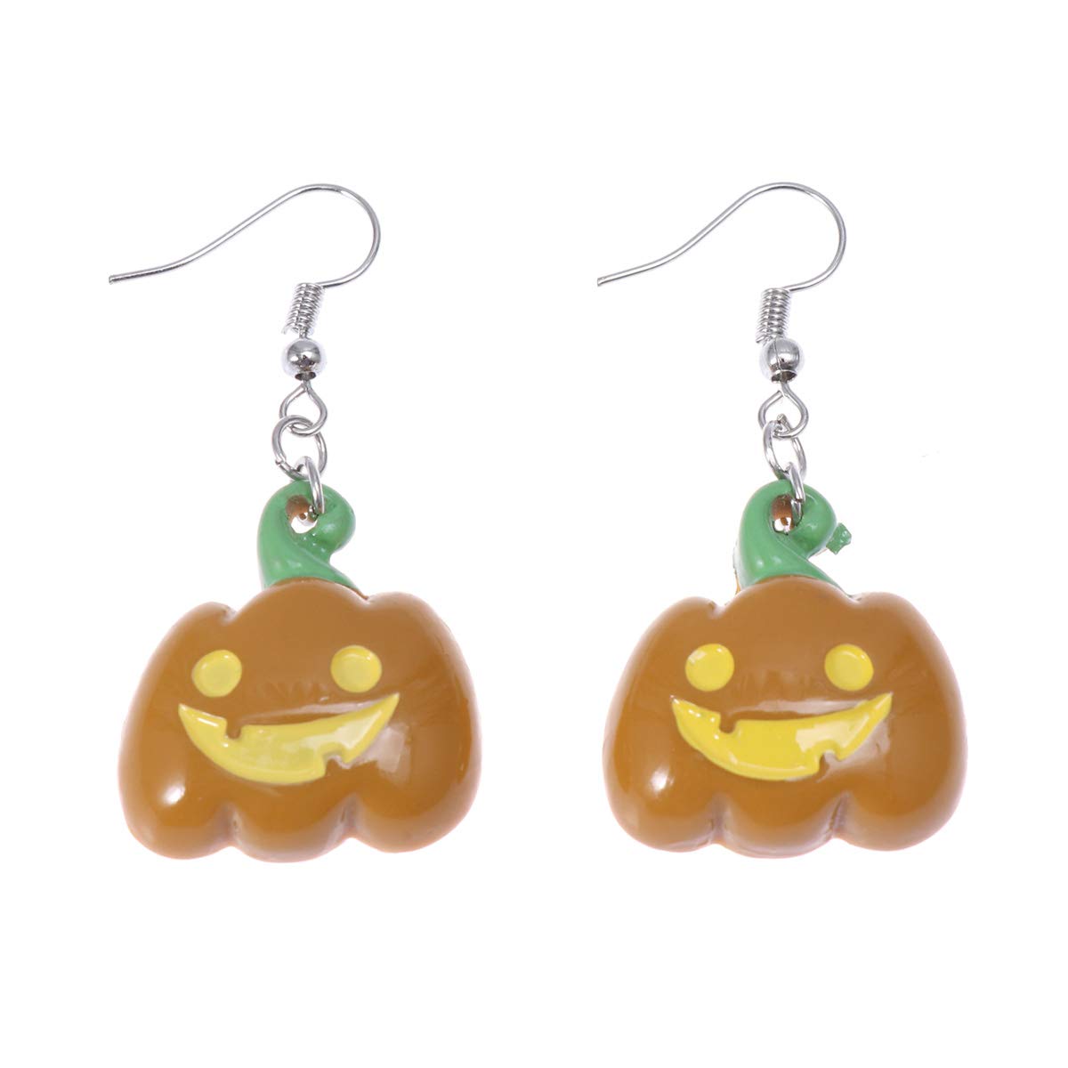 Amosfun Halloween Earrings for Women - Exaggerated Pumpkin Stud Ear Hooks, Horror Party Accessories for Girls | Perfect for Halloween Costumes, Cosplay & Spooky Events
