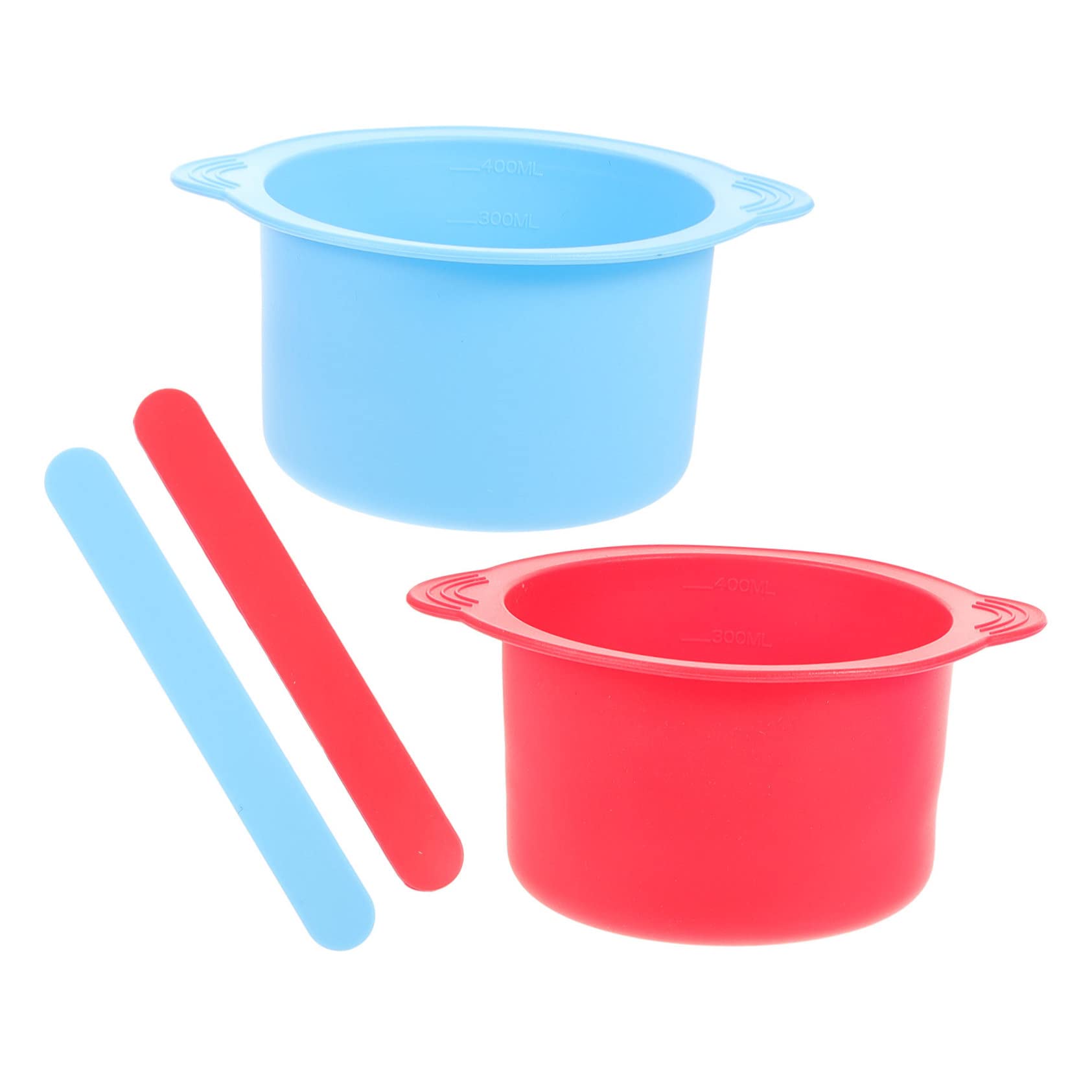 NOLITOY 2-Pack Silicone Wax Melting Bowls for Wax Warmer - Reusable Wax Massage Containers, Waxing Bowl Set for Salon & Home Use - Perfect for Facial Waxing, Hair Removal, and DIY Beauty Treatments