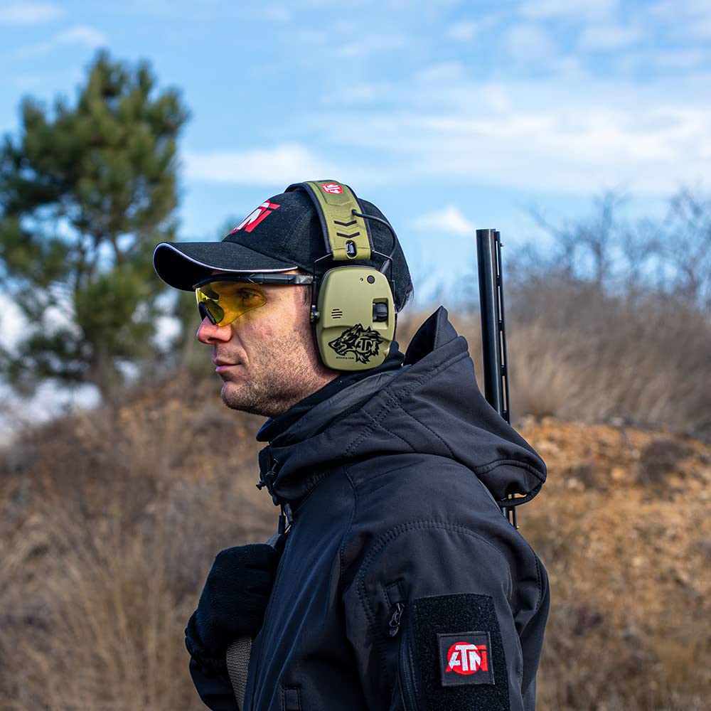 ATN X-Sound Smart Hearing Protector - Electronic Bluetooth Earmuffs for Shooting, Hunting & Outdoor Activities | Noise Cancelling & Wireless Audio