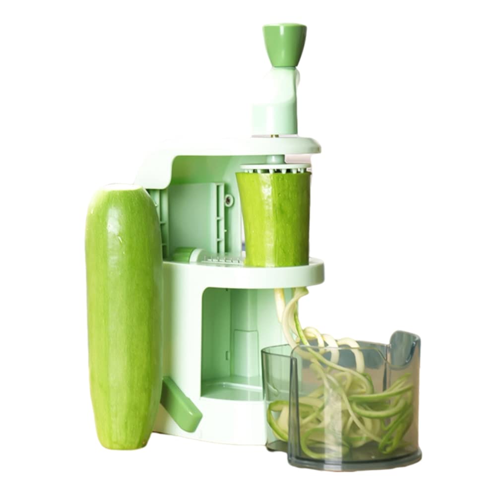 CeFurisy Spiralizer Noodle Maker - 5-Blade Multifunctional Vegetable Slicer for Zucchini, Carrots & Potatoes | Manual Rotary Veggie Spiralizer for Healthy Pasta, Salads & Meal Prep | Perfect for Keto, Paleo & Vegan Diets