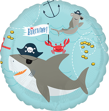 45cm Standard HX Ahoy Birthday Balloon - Large Latex Party Balloons for Birthday Decorations, Baby Showers & Celebrations - Perfect for Indoor/Outdoor Events