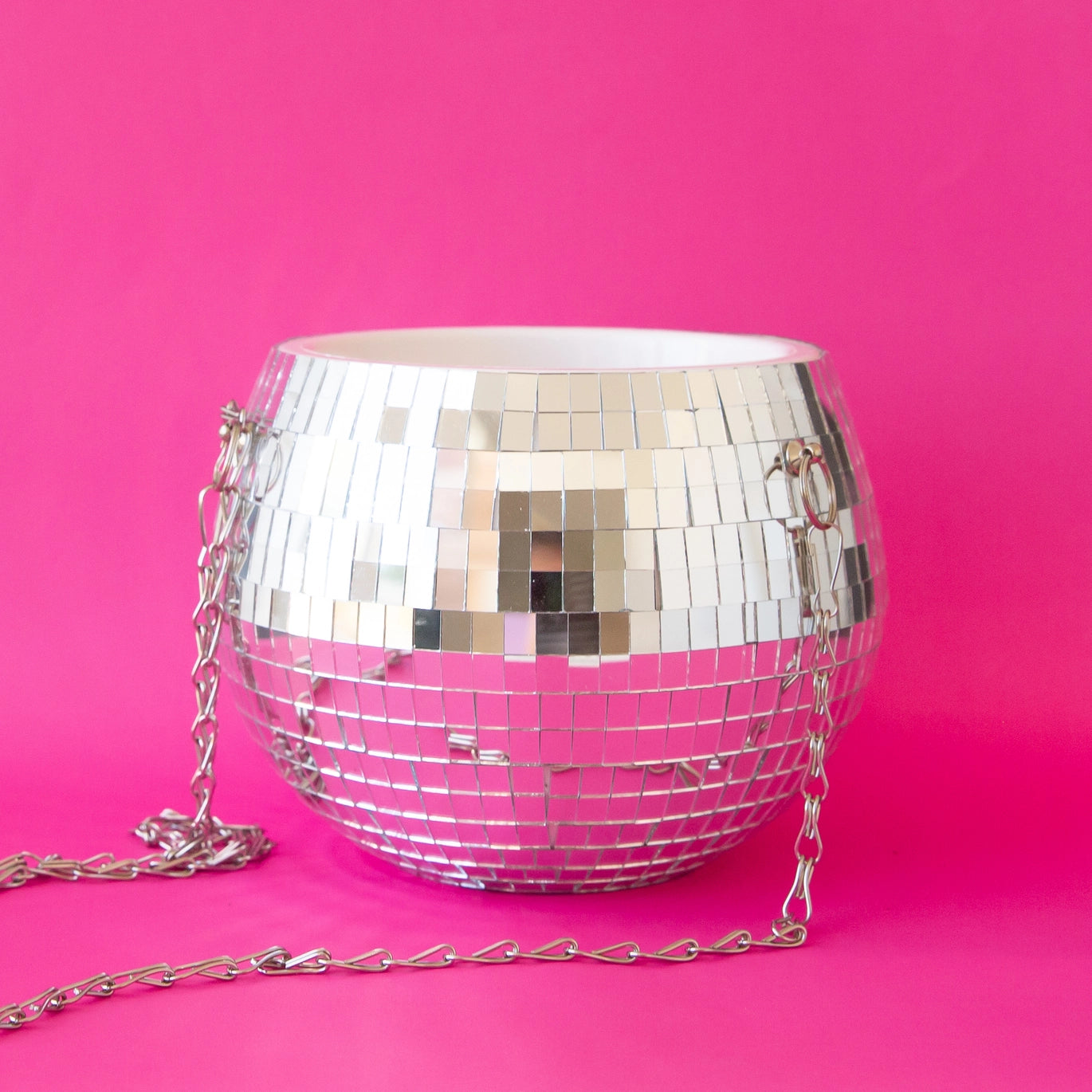 Disco Hanging Planter - Modern Geometric Glass Planter for Indoor Plants, Succulents & Air Plants - Perfect for Home, Office & Boho Decor