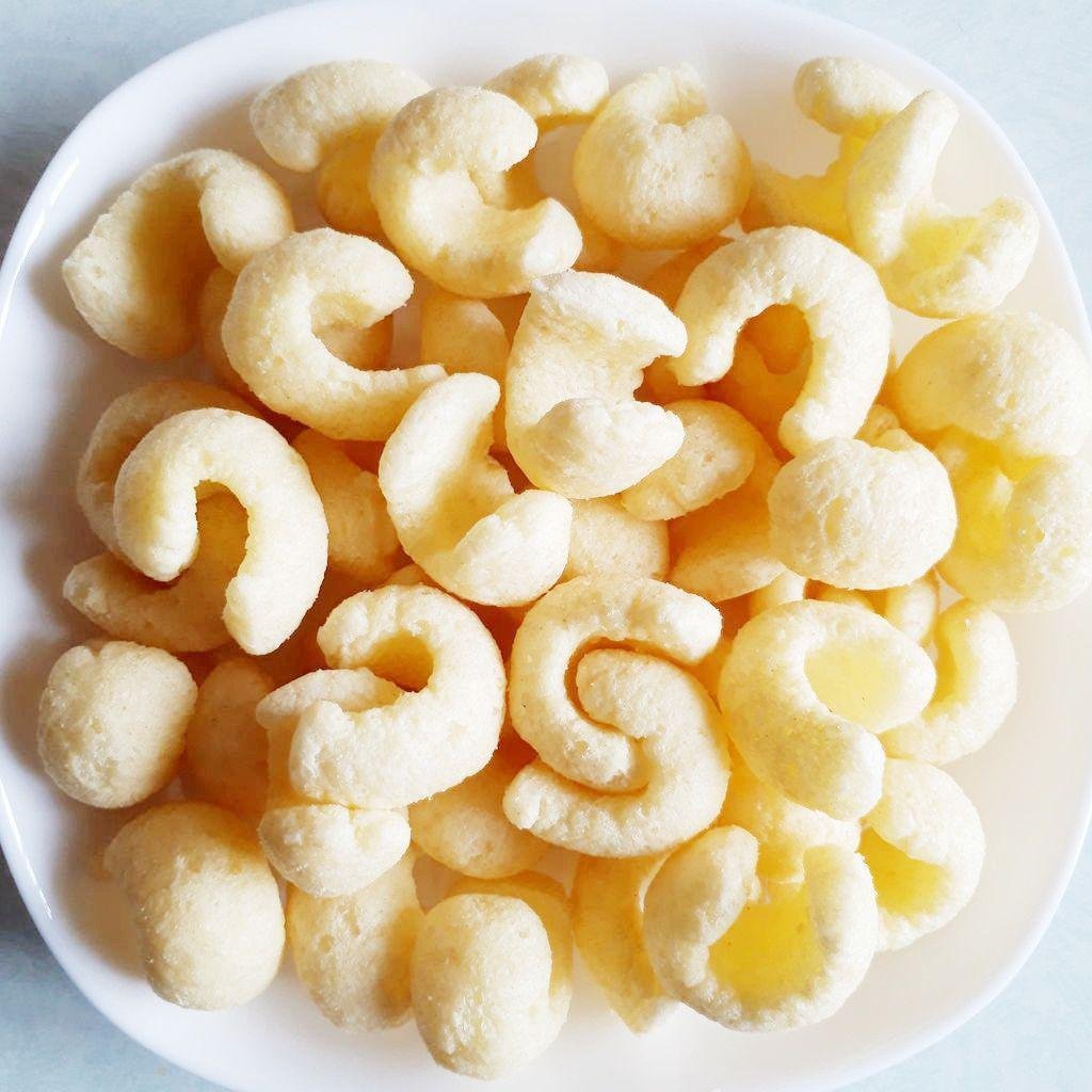Meiji Karl Light Salt Curls Corn Puff Snack 68g - Crunchy Japanese Corn Snacks for Parties, Movie Nights & On-the-Go Snacking