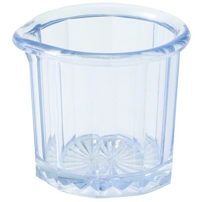 Winco 2 Oz Plastic Syrup Pitcher - 24-Pack Bulk Dispenser for Coffee, Milkshakes & Cocktails | Durable Restaurant & Bar Supplies
