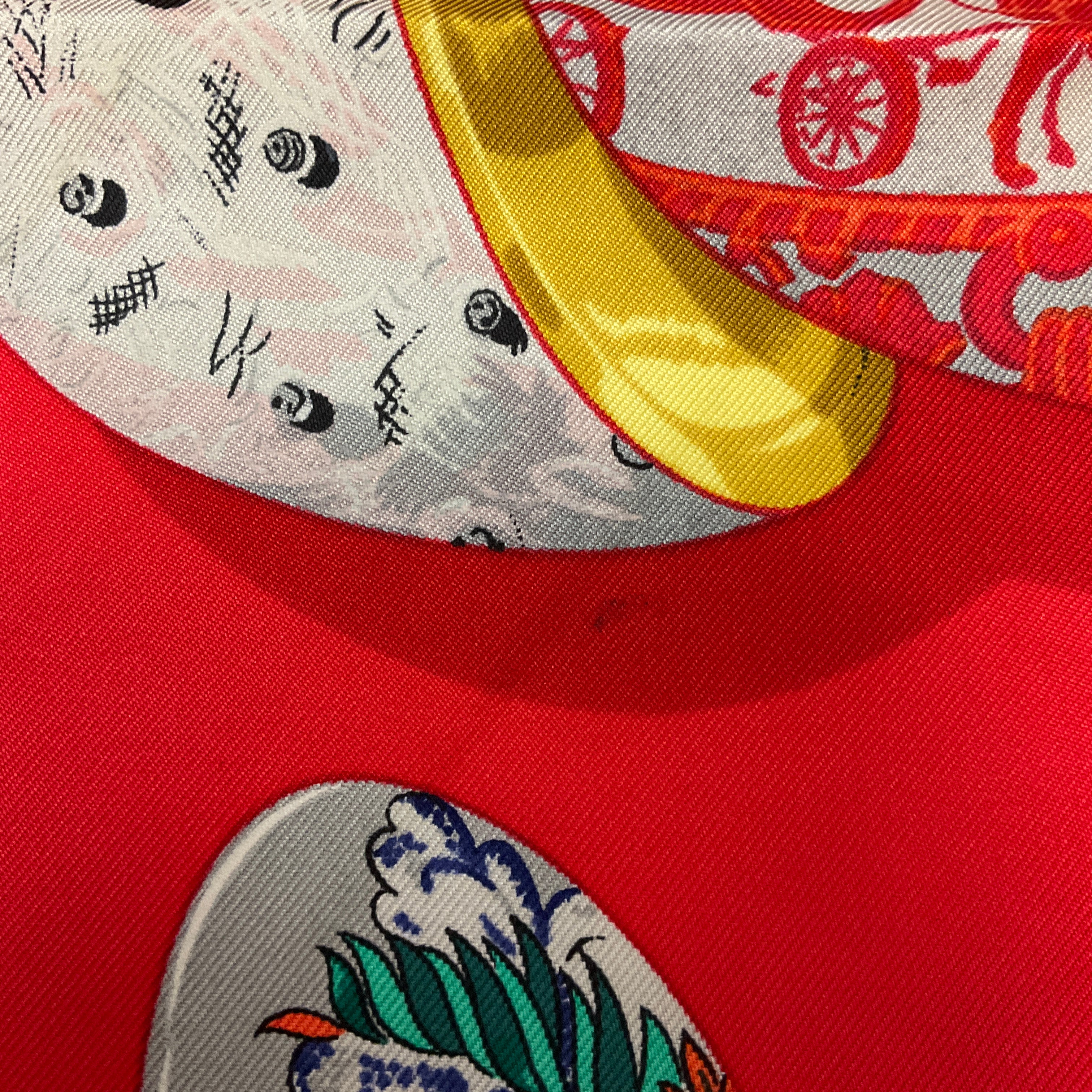 Hermes Silk Scarf - Red & Navy Blue Multi Couvee d'Hermes Square Twill Scarf for Women, Luxury Fashion Accessory for Gifts, Parties & Special Occasions