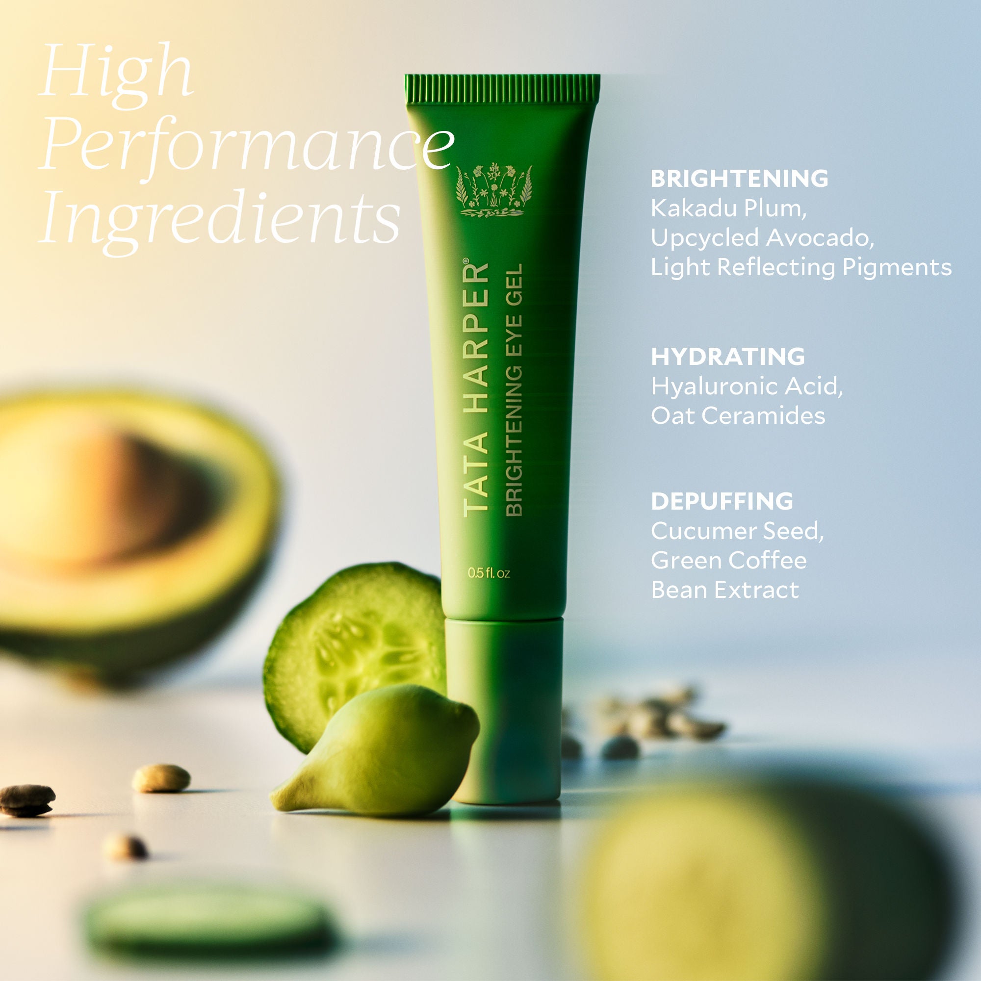 Brightening Eye Gel for Dark Circles & Puffiness - Hydrating Under Eye Treatment for Women & Men - Perfect for Morning & Night Skincare Routine