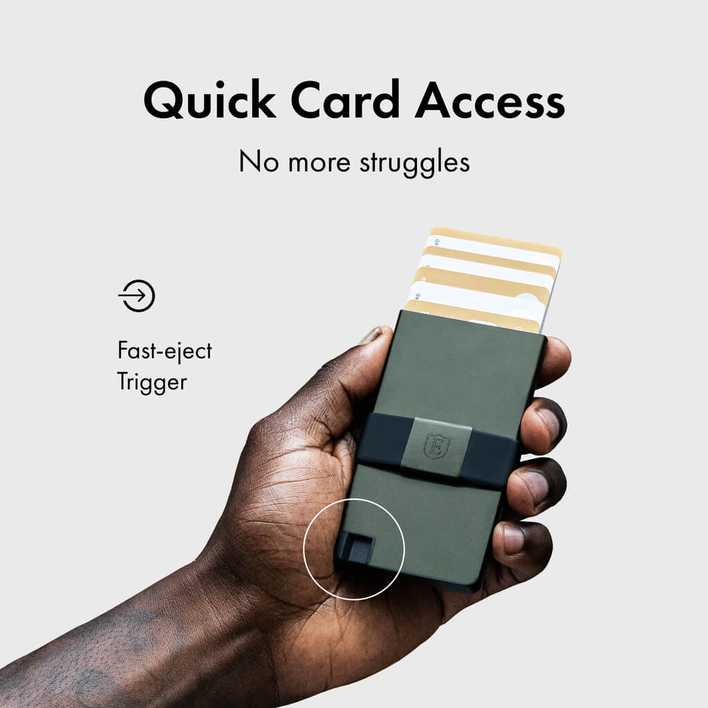 Ekster Pro RFID Blocking Aluminum Card Holder - Slim Minimalist Wallet for Men & Women - Perfect for Travel, Business & Everyday Carry