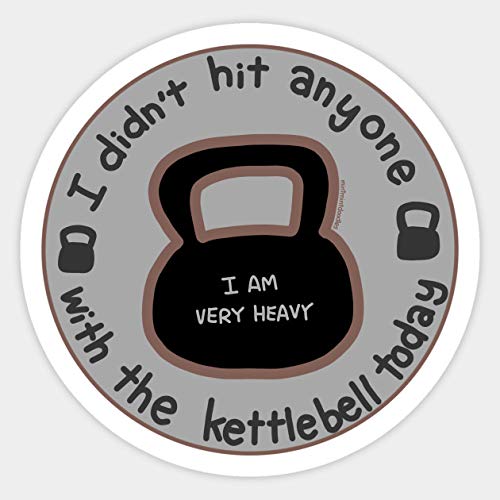 Premium Kettlebell Gym Sticker - High-Quality Vinyl Decal for Fitness Equipment, Water Bottles & Laptops - Perfect for Gym Enthusiasts & Workout Motivation