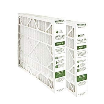 PROTECH PD540045 MERV 8 Furnace Air Filter 24.5x28x5 Inches - 2 Pack for Home HVAC System | Improves Indoor Air Quality & Reduces Dust