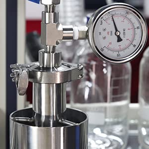 Premium Stainless Steel Vacuum Tube Kit - 90 Gram Double Layer Vacuum Chamber with Tripod Stand for Essential Oil Extraction from Plant Leaves | Perfect for DIY Aromatherapy, Herbal Remedies & Home Labs