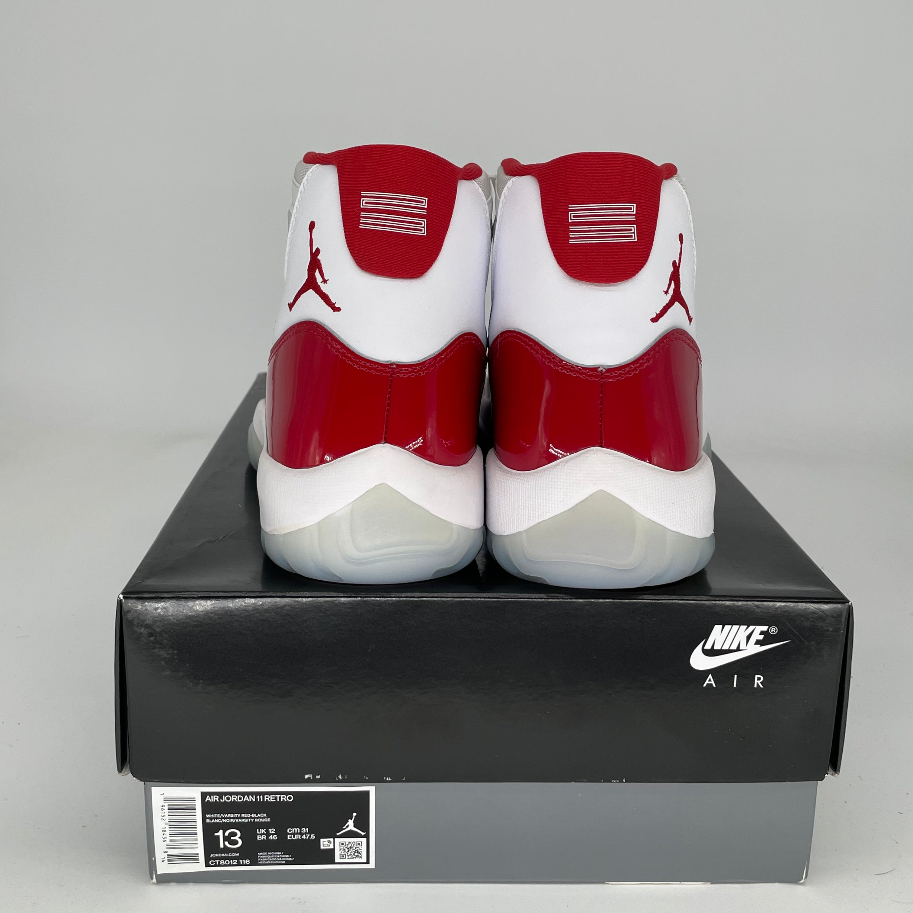 AIR JORDAN 11 Retro 'Cherry' Basketball Shoes Men's Size 13 - CT8012-116 | Official Release, High-Top Sneakers for Basketball & Streetwear Fashion