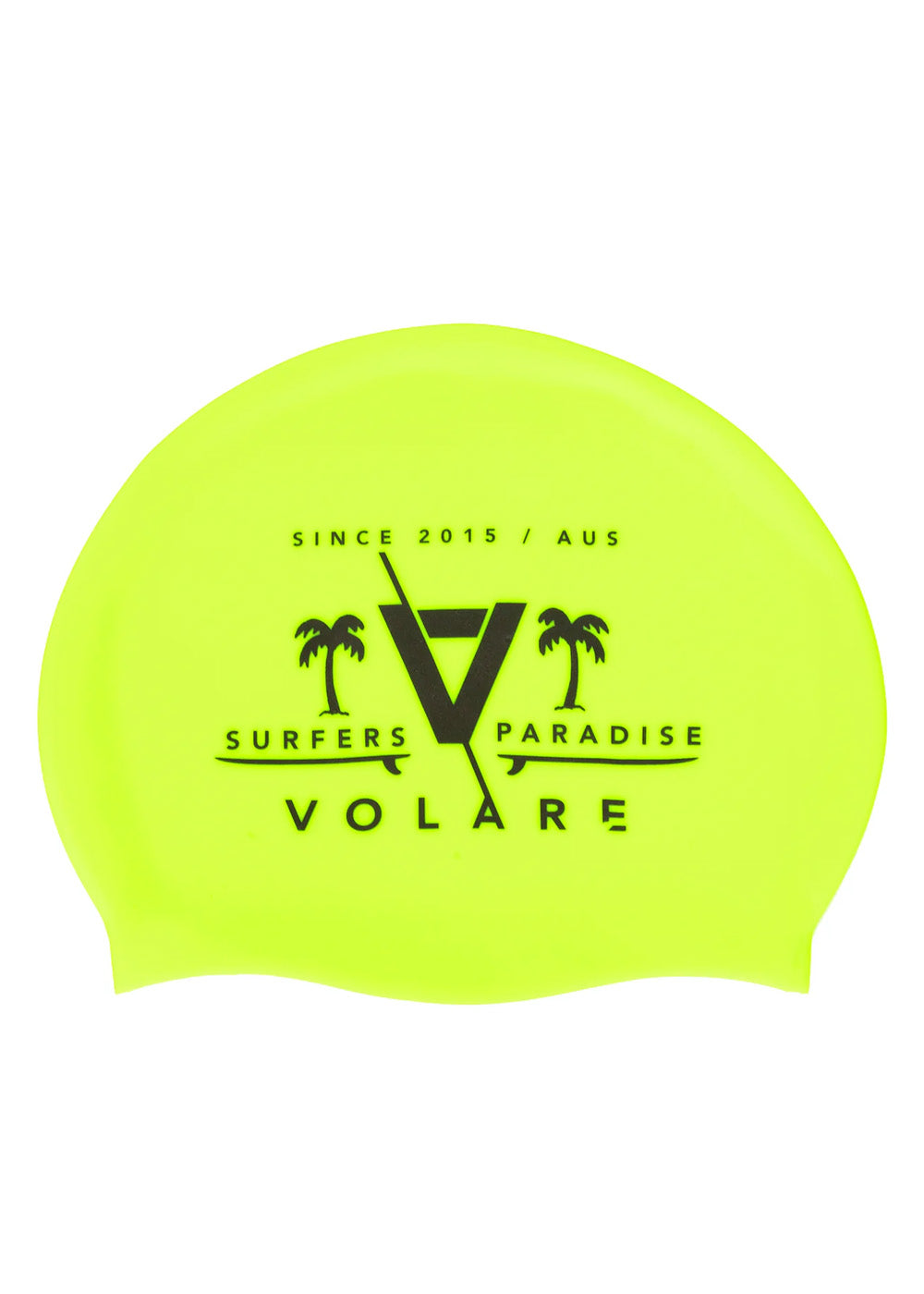 Volare Surfers Paradise Swim Cap - Waterproof Silicone Swimming Cap for Men & Women - Ideal for Pool, Beach, and Open Water Swimming