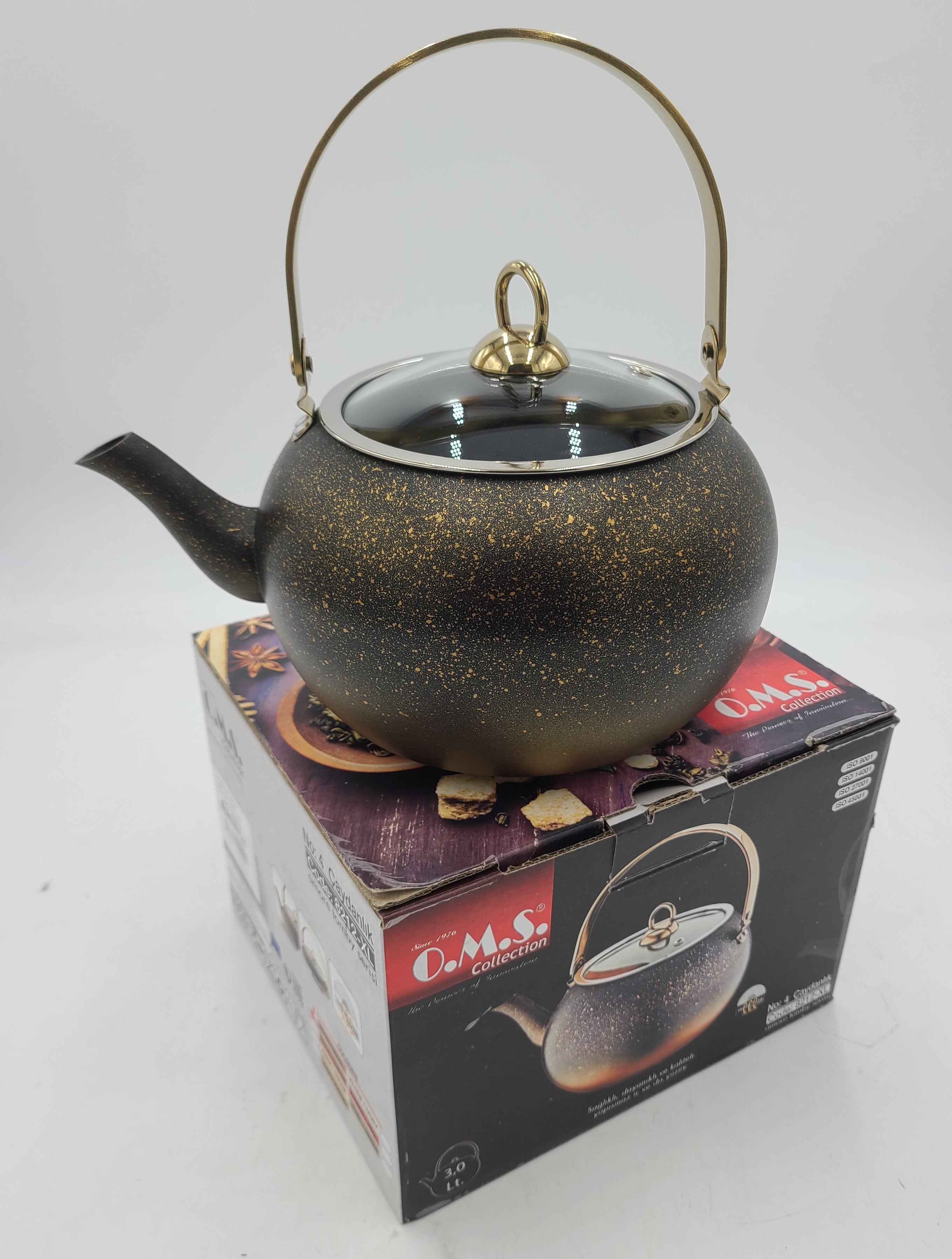 3L Stainless Steel Tea Kettle with Whistle - 4 Cup Capacity - Perfect for Stovetop, Camping & Home Use