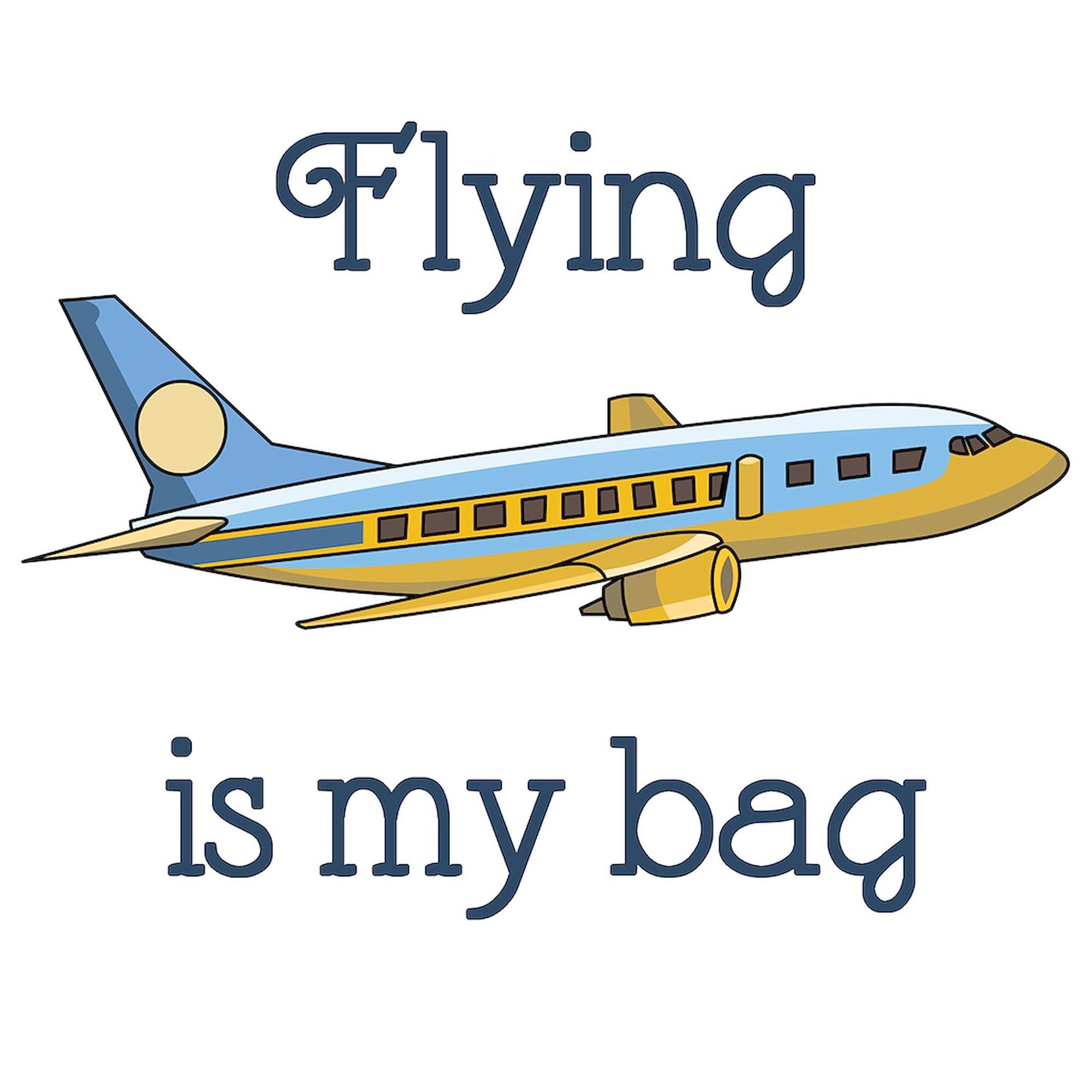 Flight Attendant Tote Bag - Natural Canvas Reusable Shopping Bag for Travel & Work | Durable Eco-Friendly Grocery Bag for Flight Crew, Commuters & Daily Use