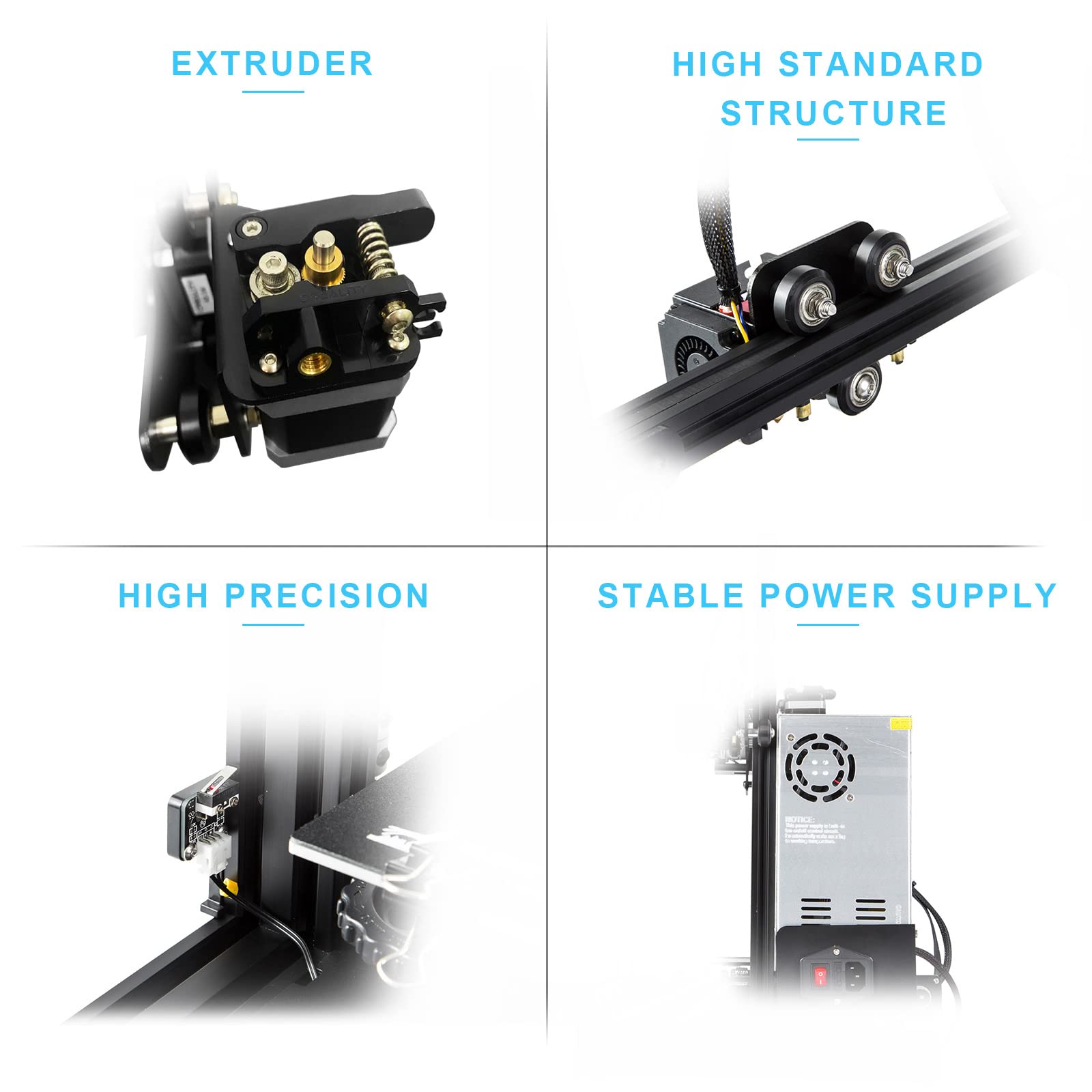 Creality Ender 3 3D Printer Kit with 5 Hardened Steel Nozzles - High Precision DIY Printing for Home, School & Hobby Projects | Perfect for Prototyping, Cosplay & Educational Models