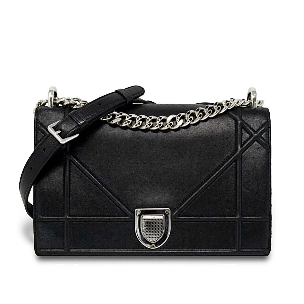 Dior Black Medium Diorama Flap Bag - Luxury Designer Handbag for Women | Perfect for Work, Evening Events & Everyday Use