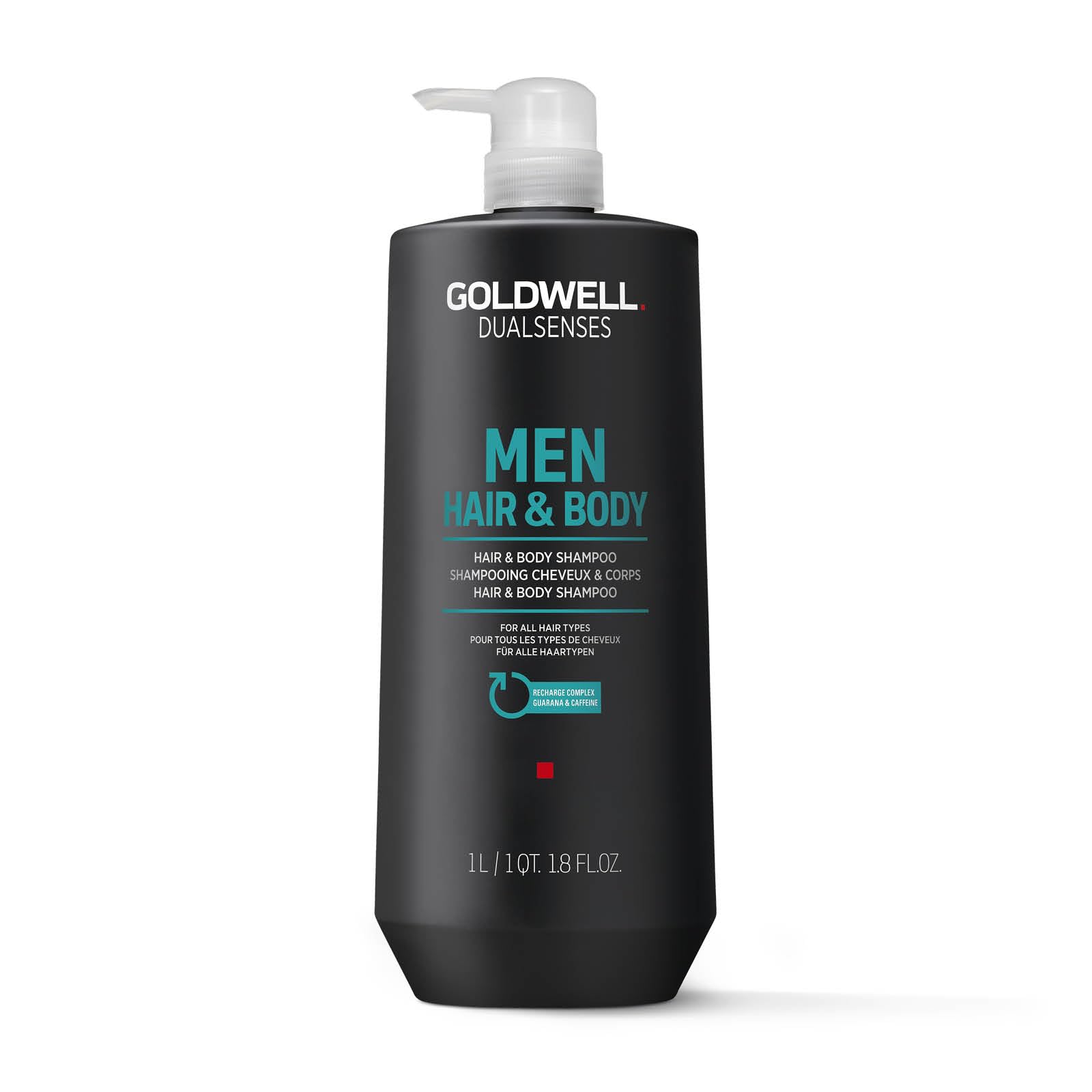 Goldwell Dualsenses Men's Hair & Body Shampoo for Men - Hydrating & Refreshing 2-in-1 Shampoo - Perfect for Gym, Travel & Daily Use