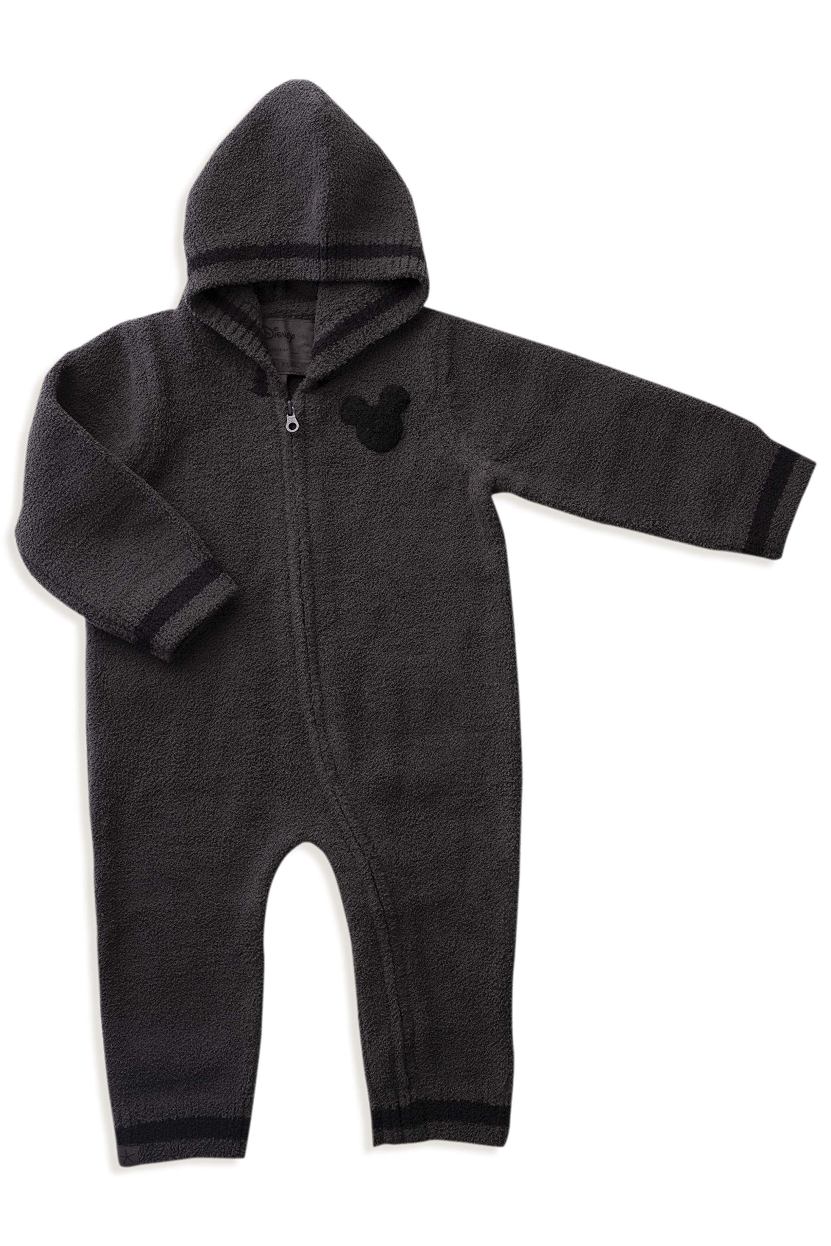 Barefoot Dreams CozyChic Classic Disney Mickey Mouse Baby Romper - Soft Infant Playsuit for Boys & Girls - Perfect for Playtime, Photo Shoots & Gifts