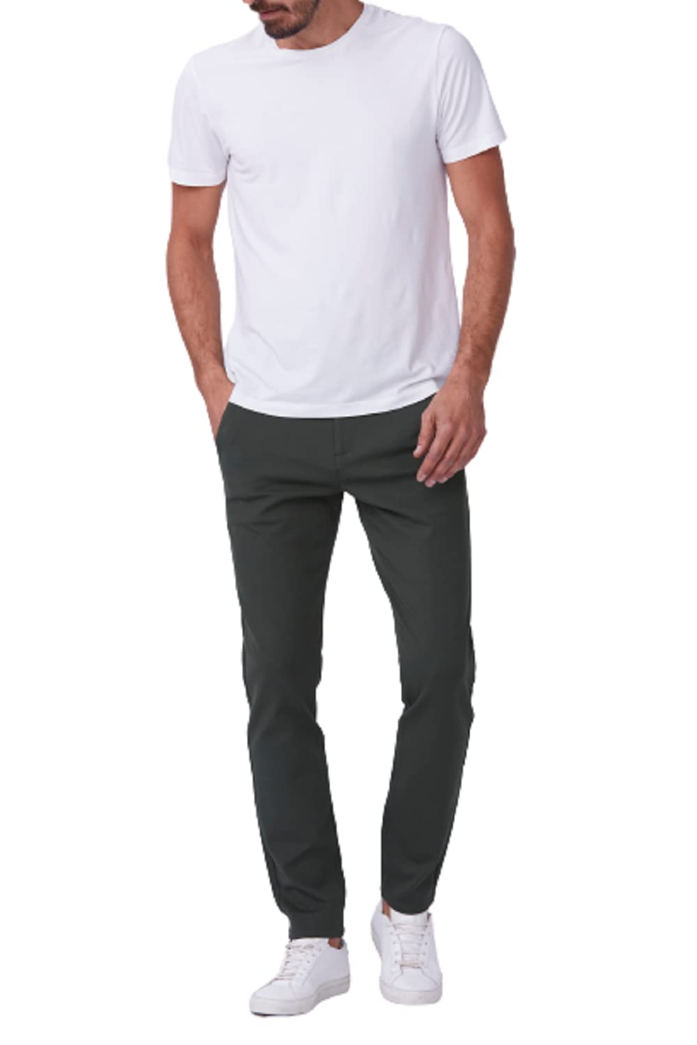 PAIGE Men's Stafford Slim Fit Dress Pants for Business & Office | Comfortable Stretch Wool Trousers for Work & Formal Occasions